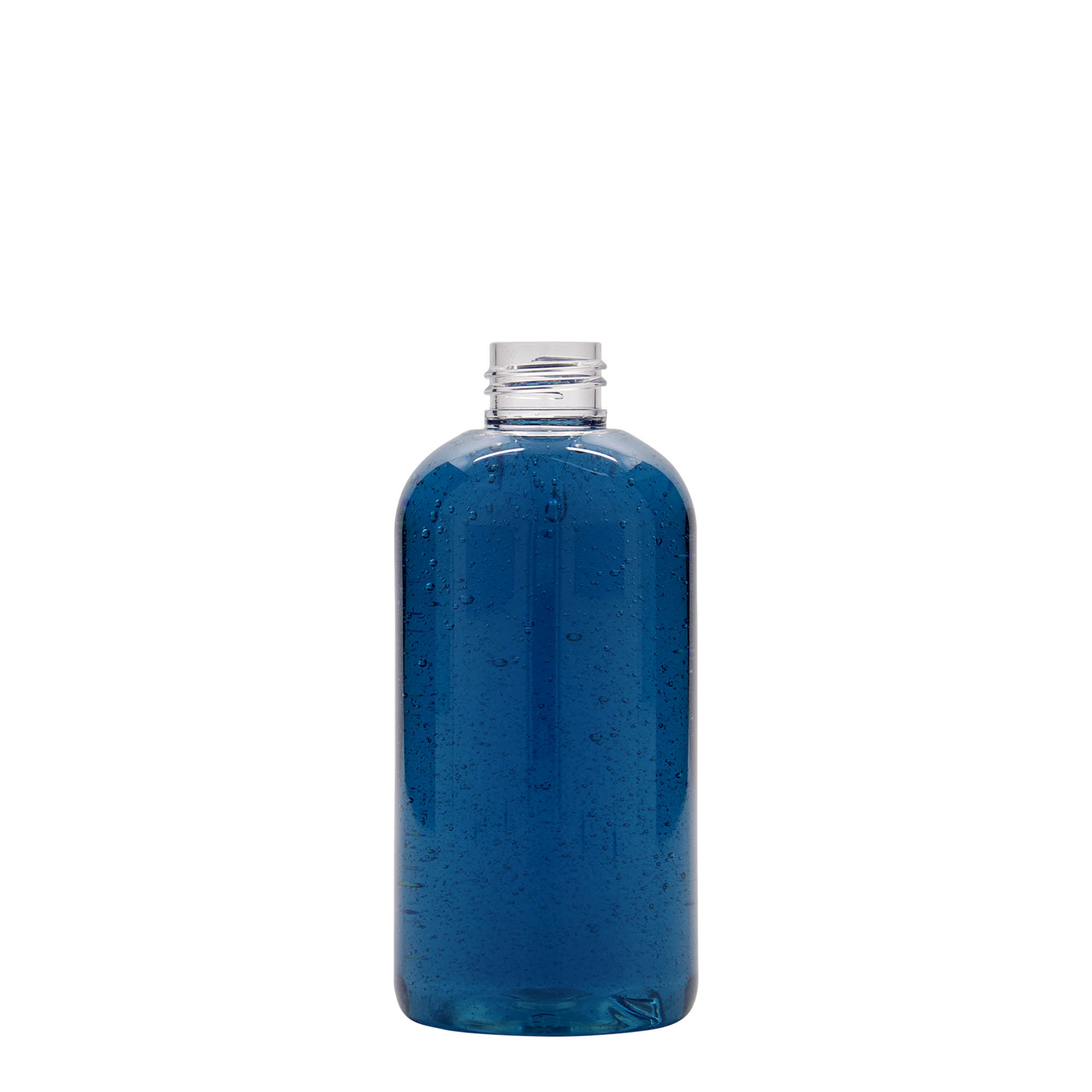 250 ml PET fľaša 'Boston', plast, hrdlo: 24/410