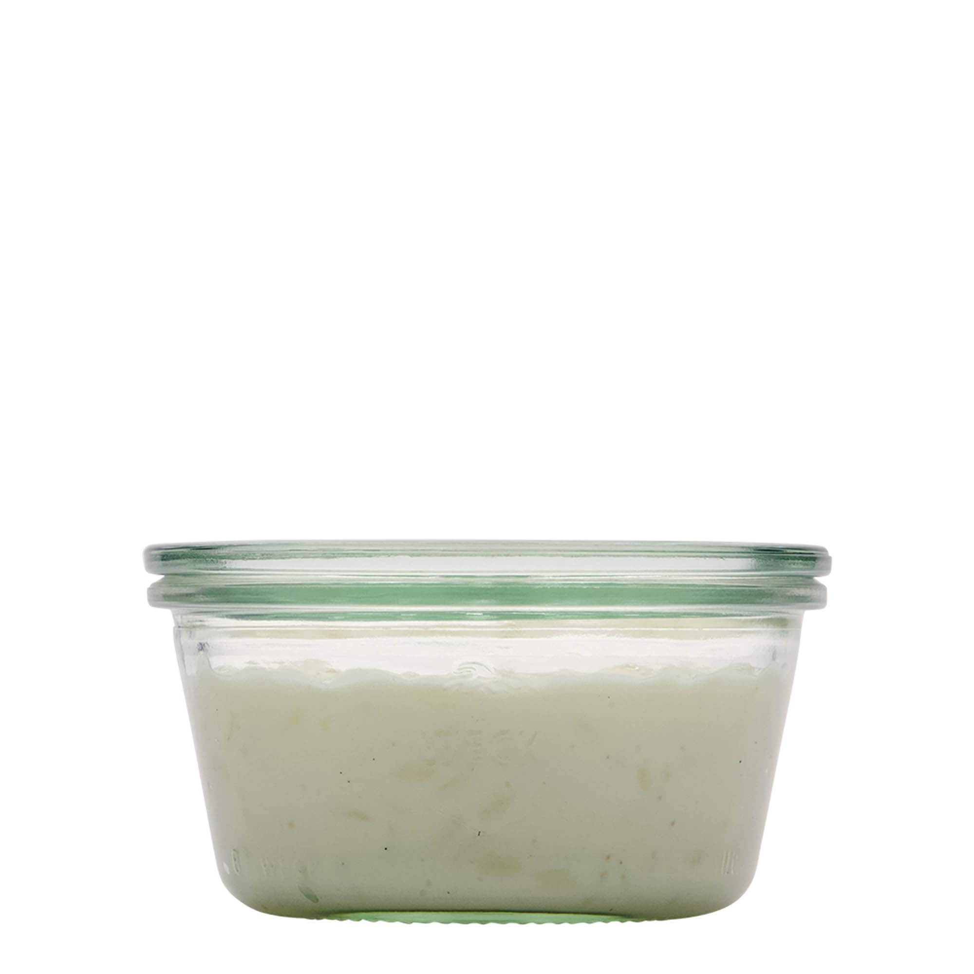 290 ml WECK-pohár na zvrhnutie, otvor: okrúhly okraj