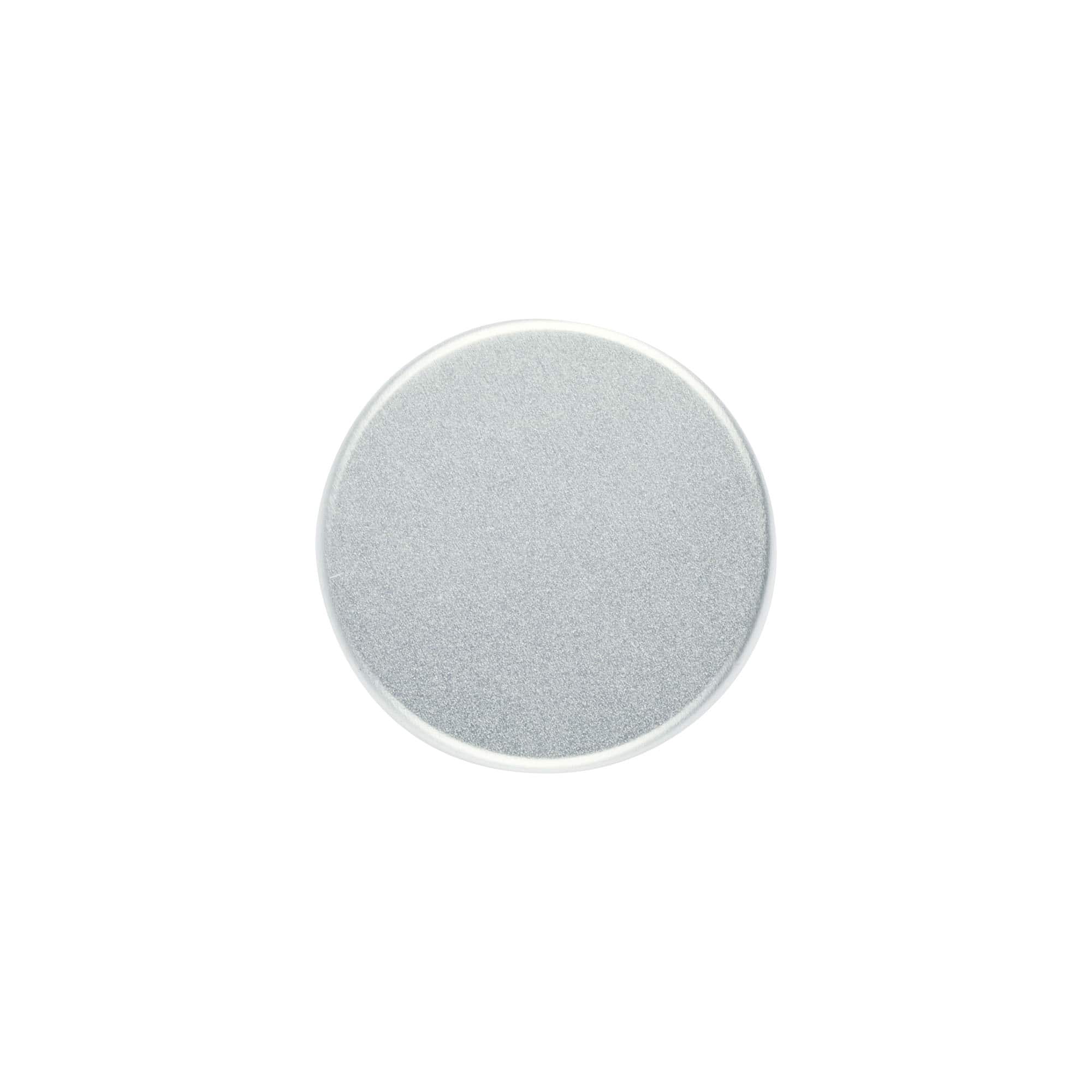 Závitové uzáver, kovový, strieborný, pre hrdlo: GPI 33/400