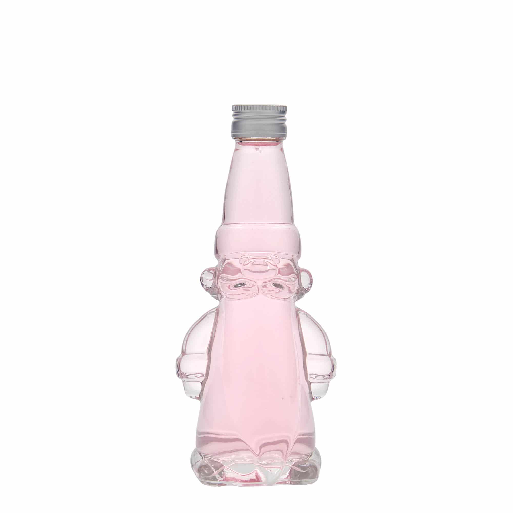 200 ml sklená fľaša „Vianočný škriatok“, hrdlo: PP 28