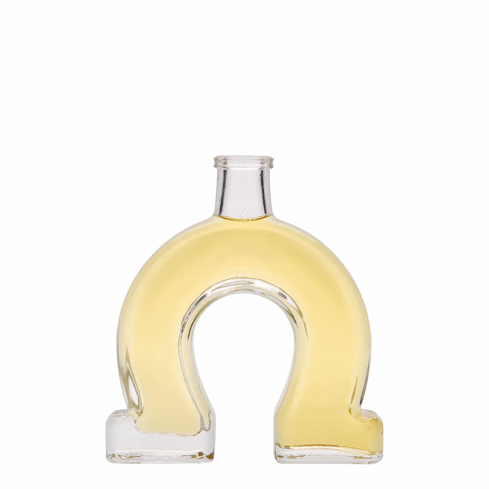 100 ml sklená fľaša „Podkova“, hrdlo: korok