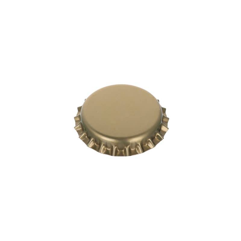 Štuple 26 mm, kov, zlatá farba