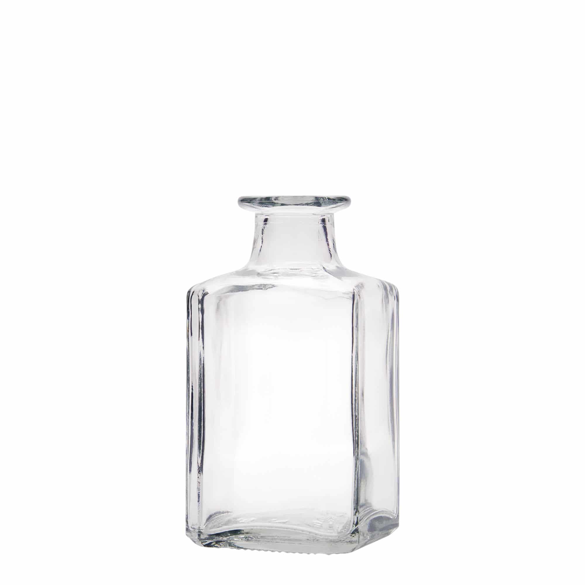 250 ml sklená fľaša „Torben“, štvorcová, hrdlo: korok