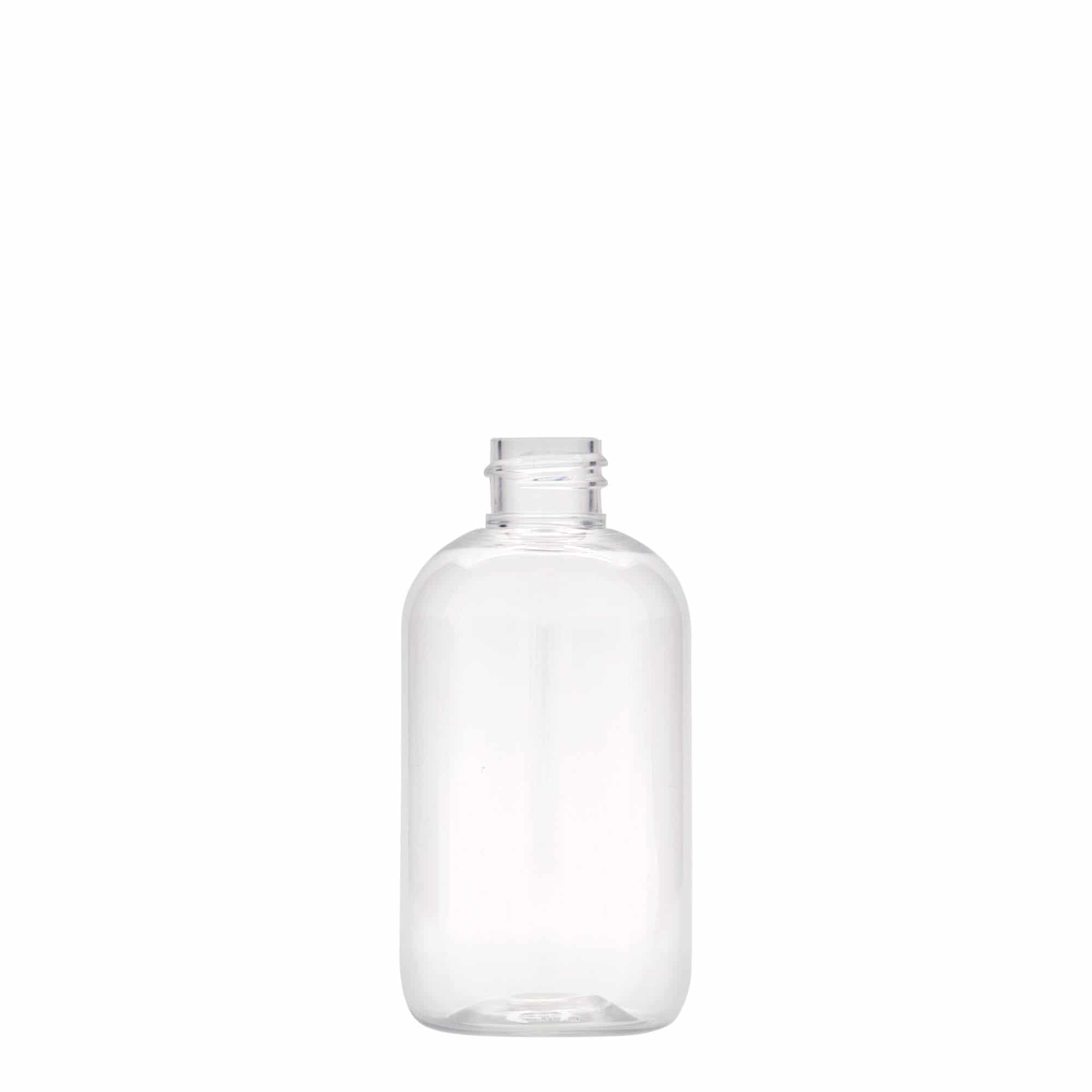 100 ml PET fľaša „Boston“, plast, hrdlo: GPI 20/410 100 ml PET fľaša „Boston“, plast, hrdlo: GPI 20/410
