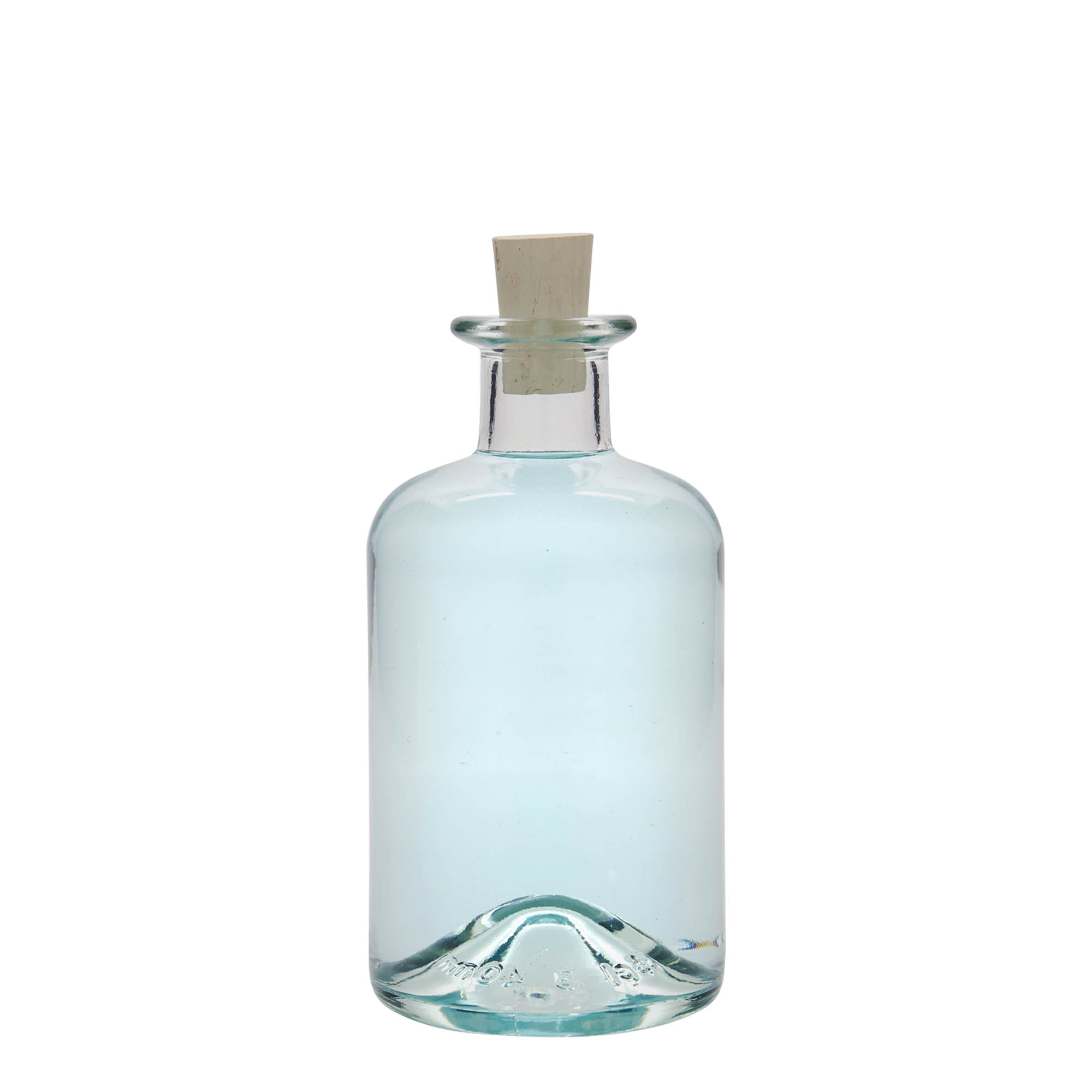 350 ml lekárnická sklenená fľaša, hrdlo: korok