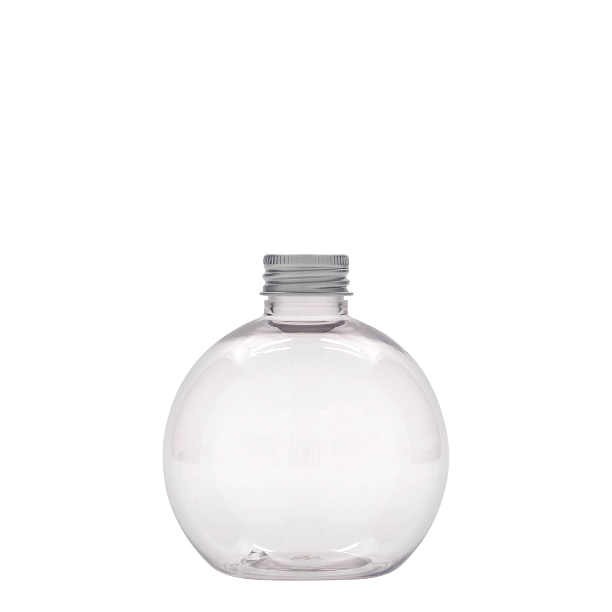 250 ml PET fľaša 'Perry', okrúhla, plast, hrdlo: 24/410