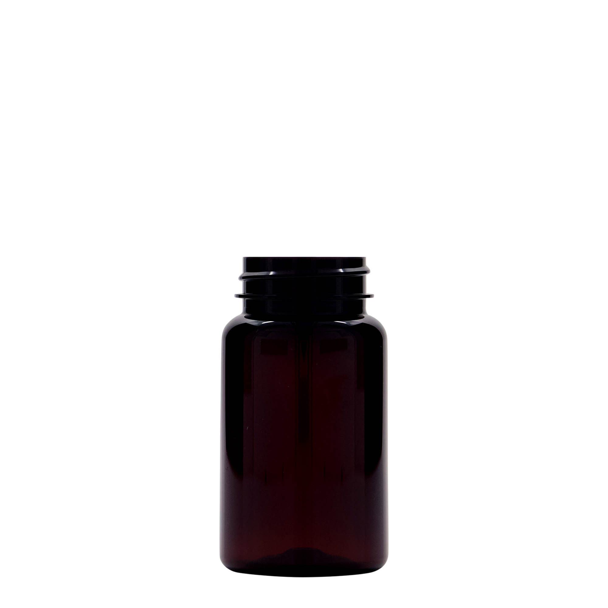 100 ml PET-fľaša, plast, hnedá, hrdlo: 38/400 100 ml PET-fľaša, plast, hnedá, hrdlo: 38/400