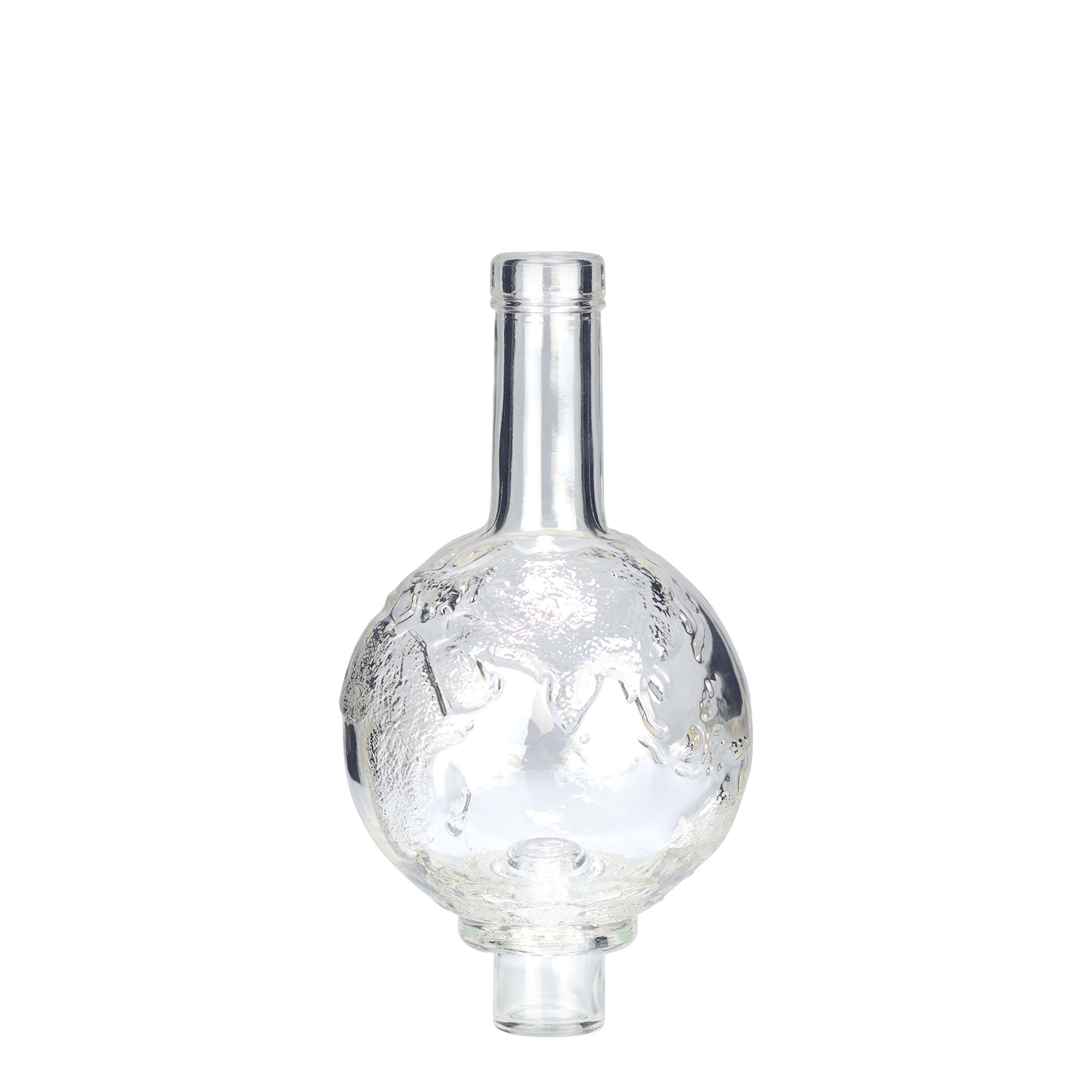500 ml sklenená fľaša 'Globus', hrdlo: korok