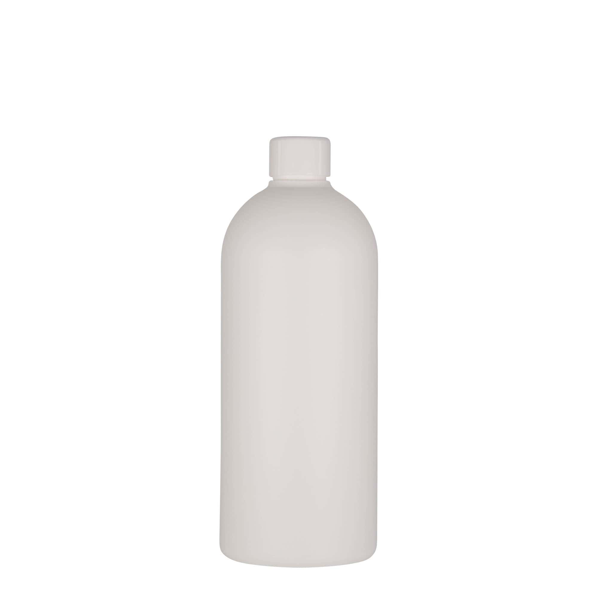 500 ml plastová fľaša „Tuffy“, HDPE, biela farba, hrdlo: GPI 24/410