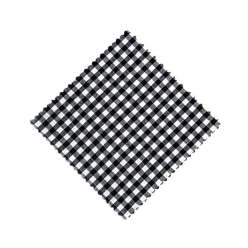 Textilné dečky kárované 12 x 12, štvorcové, textil, čierna farba, hrdlo: TO38-TO53 Textilné dečky kárované 12 x 12, štvorcové, textil, čierna farba, hrdlo: TO38-TO53