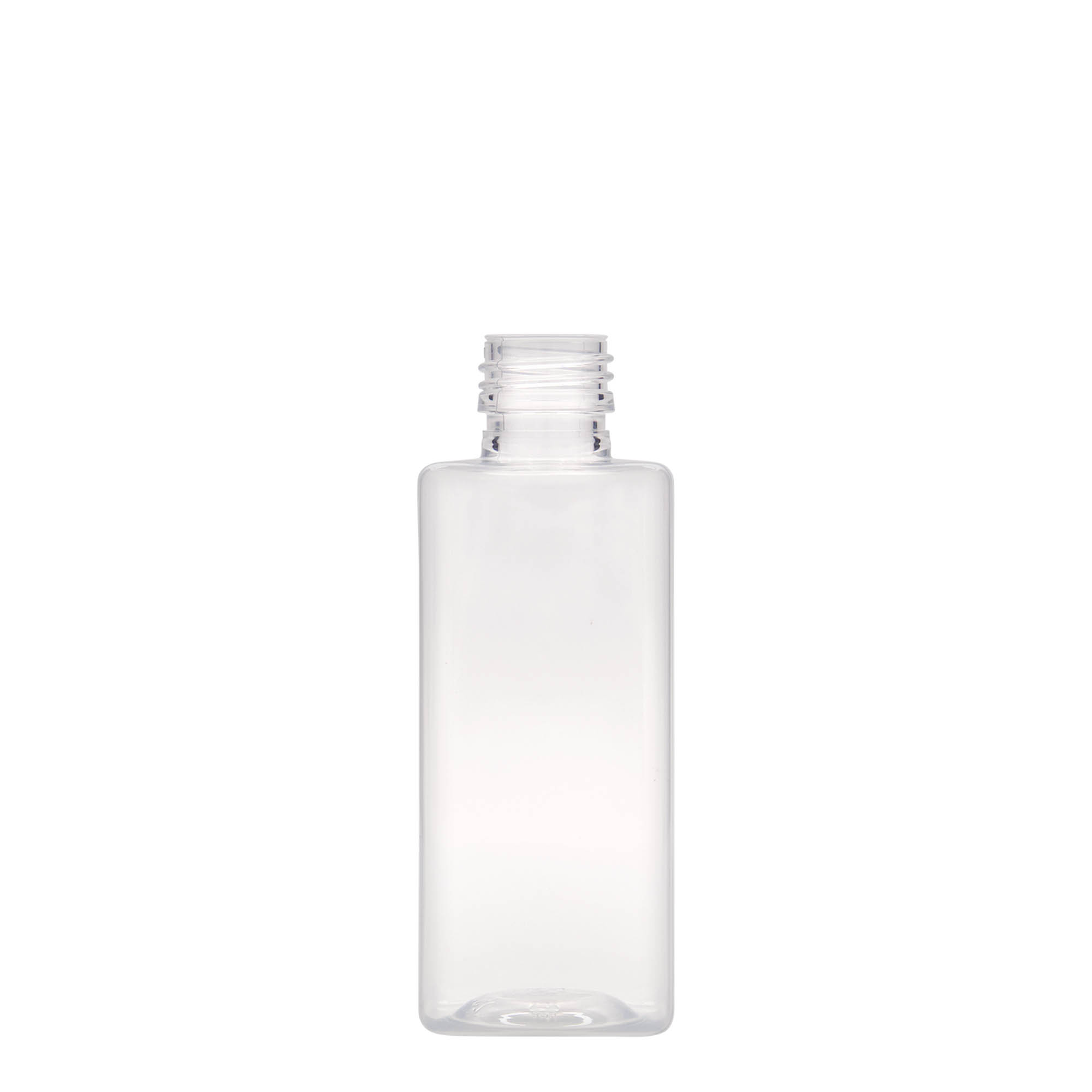 250 ml PET fľaša 'Karl', štvorcová, plast, hrdlo: PP 28