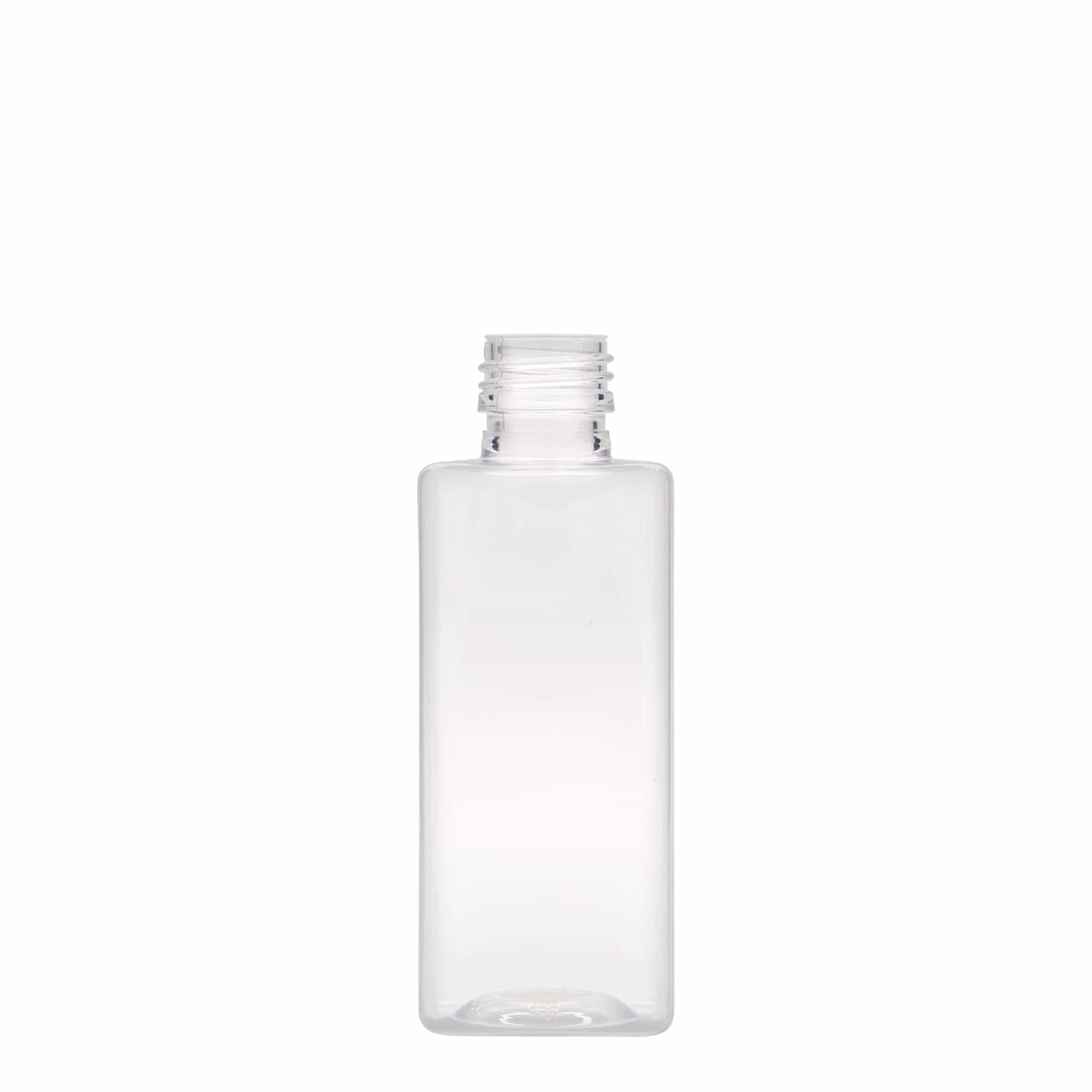 250 ml PET fľaša 'Karl', štvorcová, plast, hrdlo: PP 28