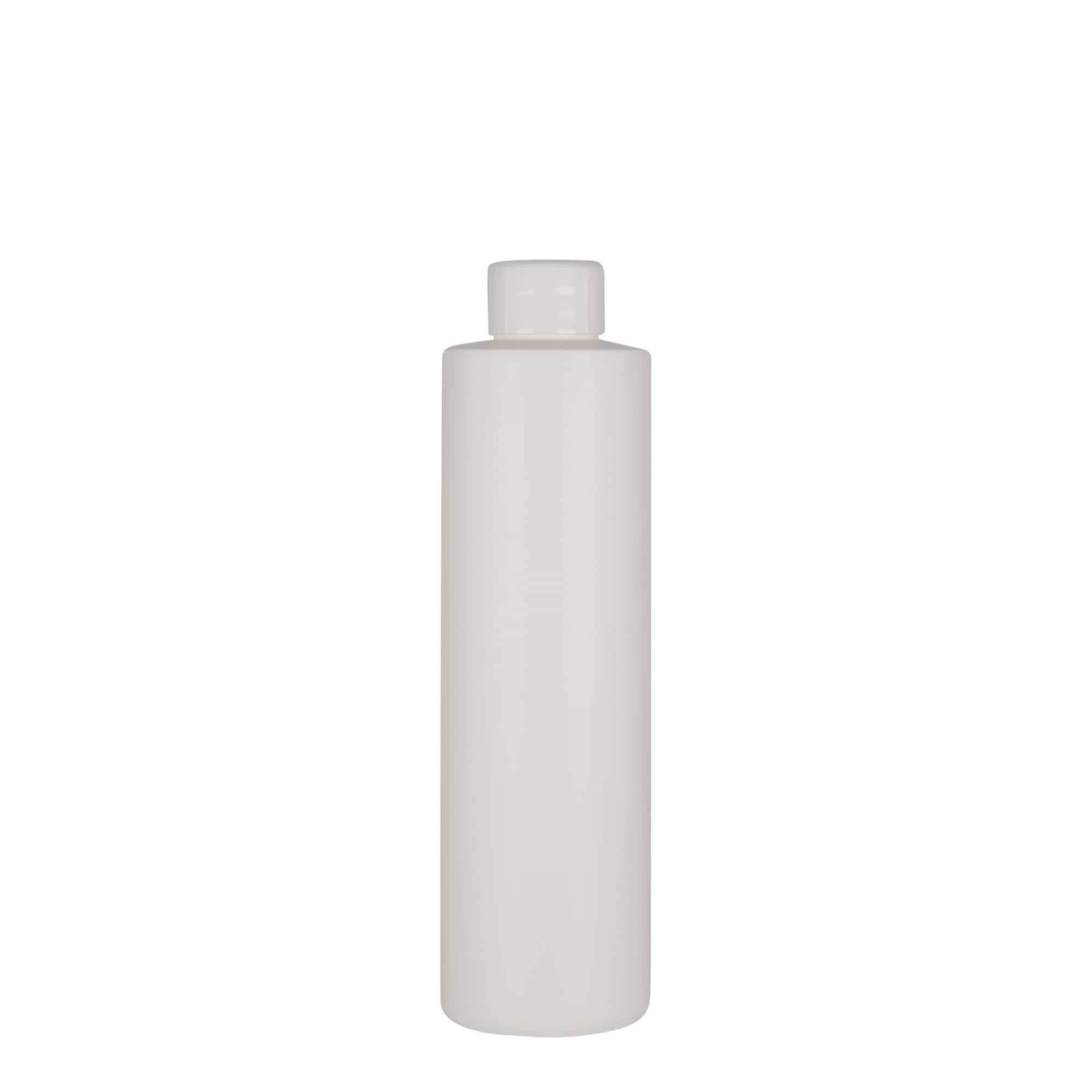 250 ml plastová fľaša „Pípa“, Green HDPE, biela farba, hrdlo: GPI 24/410