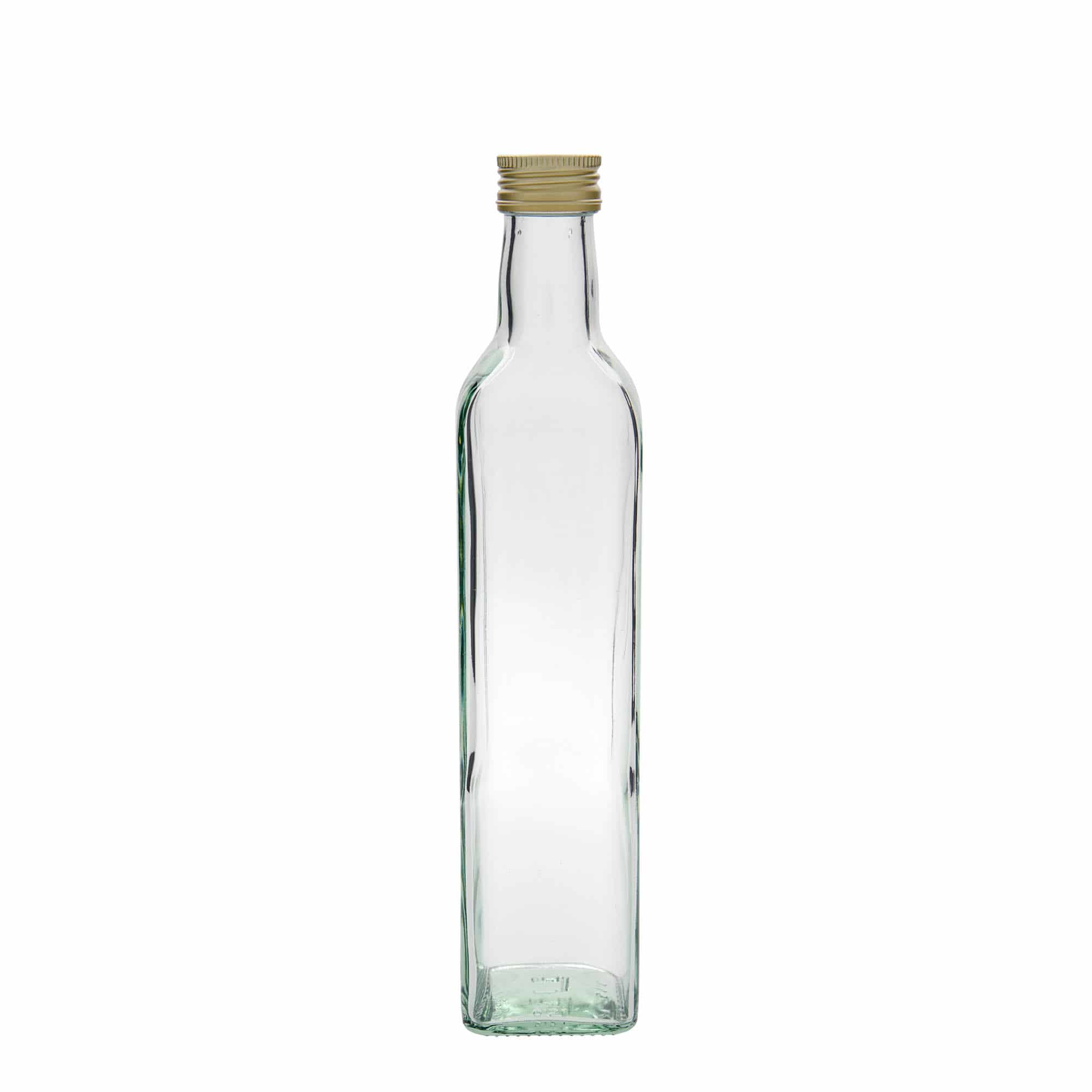 500 ml sklená fľaša „Marasca“, štvorcová, hrdlo: PP 31,5