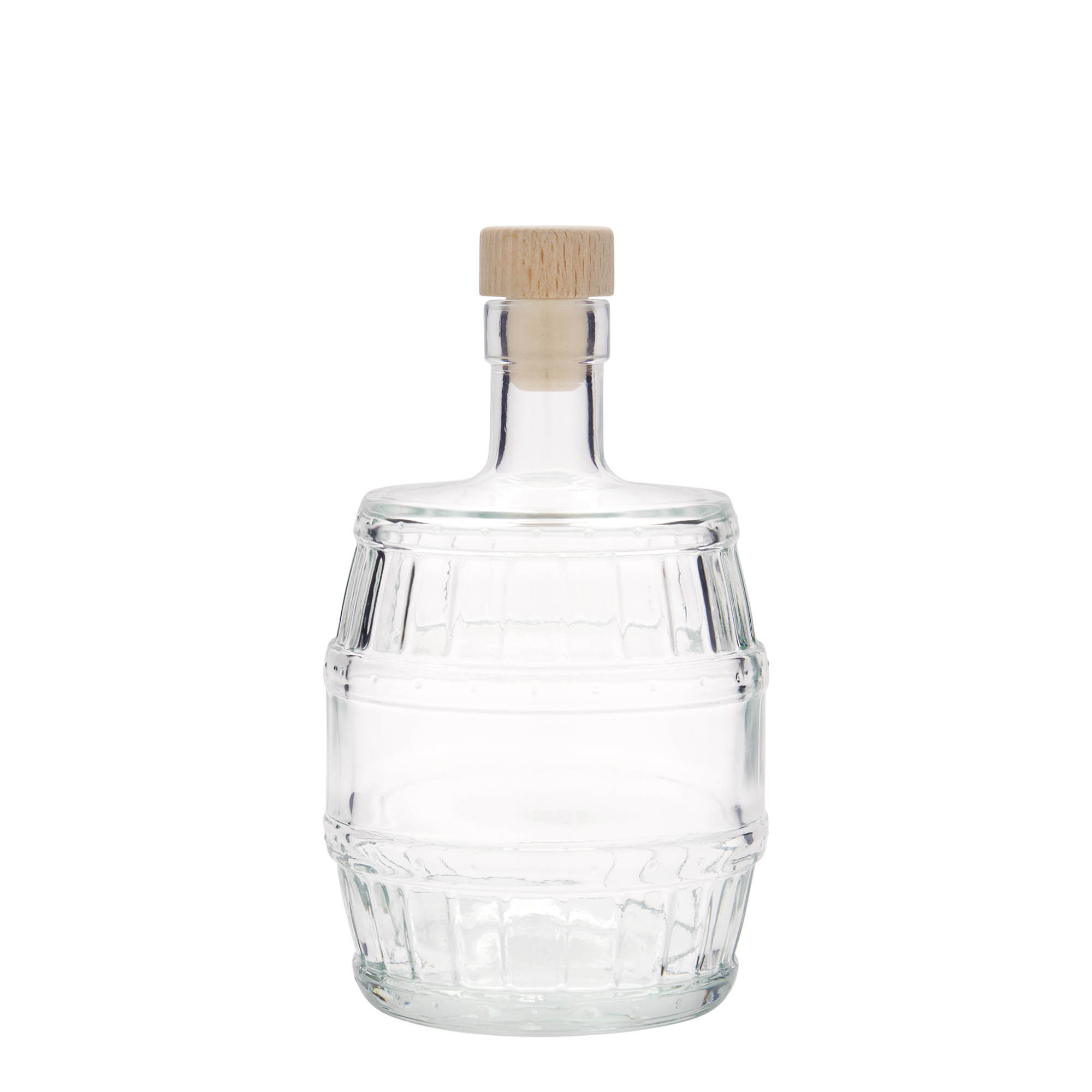 500 ml sklenená fľaša 'súdok', hrdlo: korek