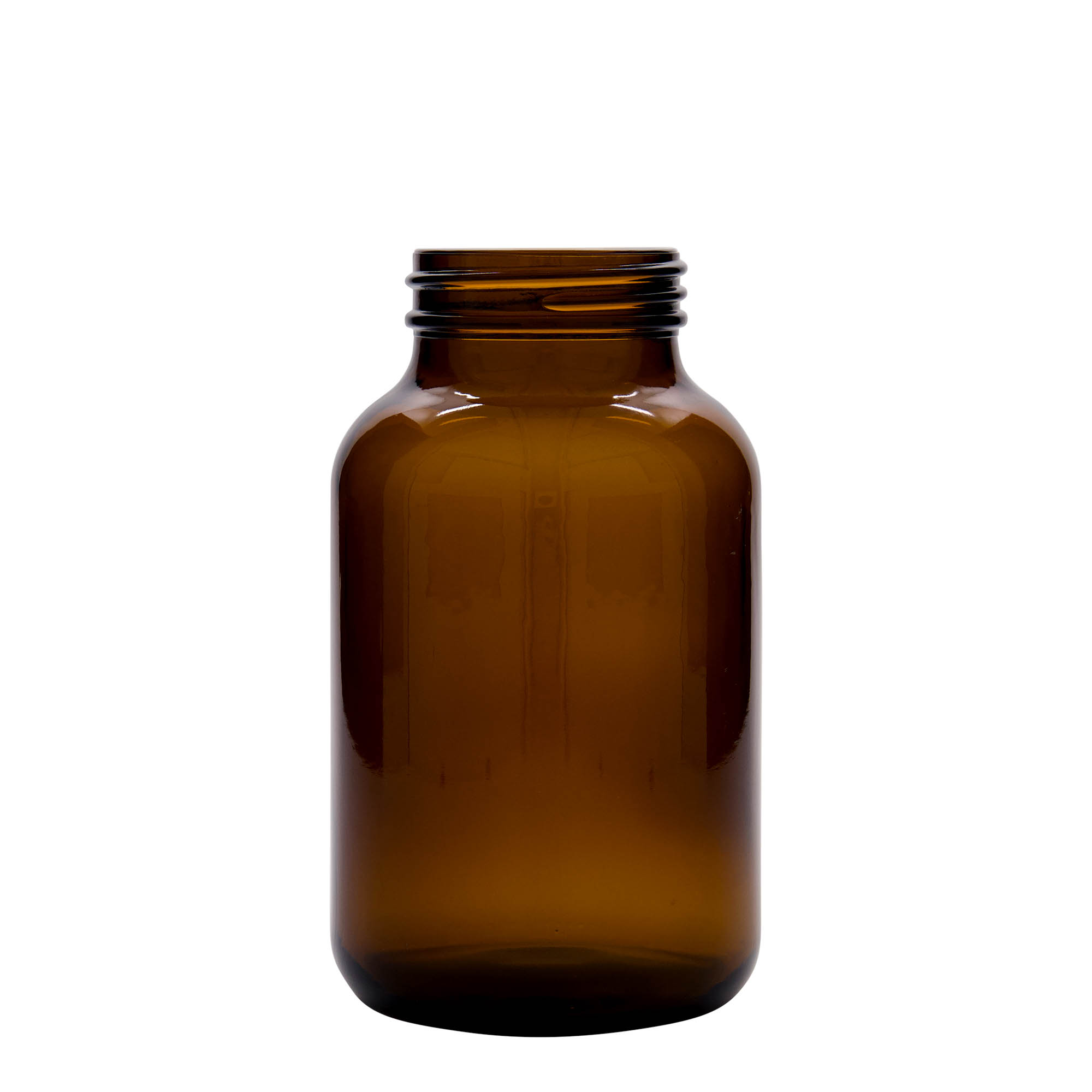 1 000 ml širokouhlová fľaša, hnedá, hrdlo: DIN 68