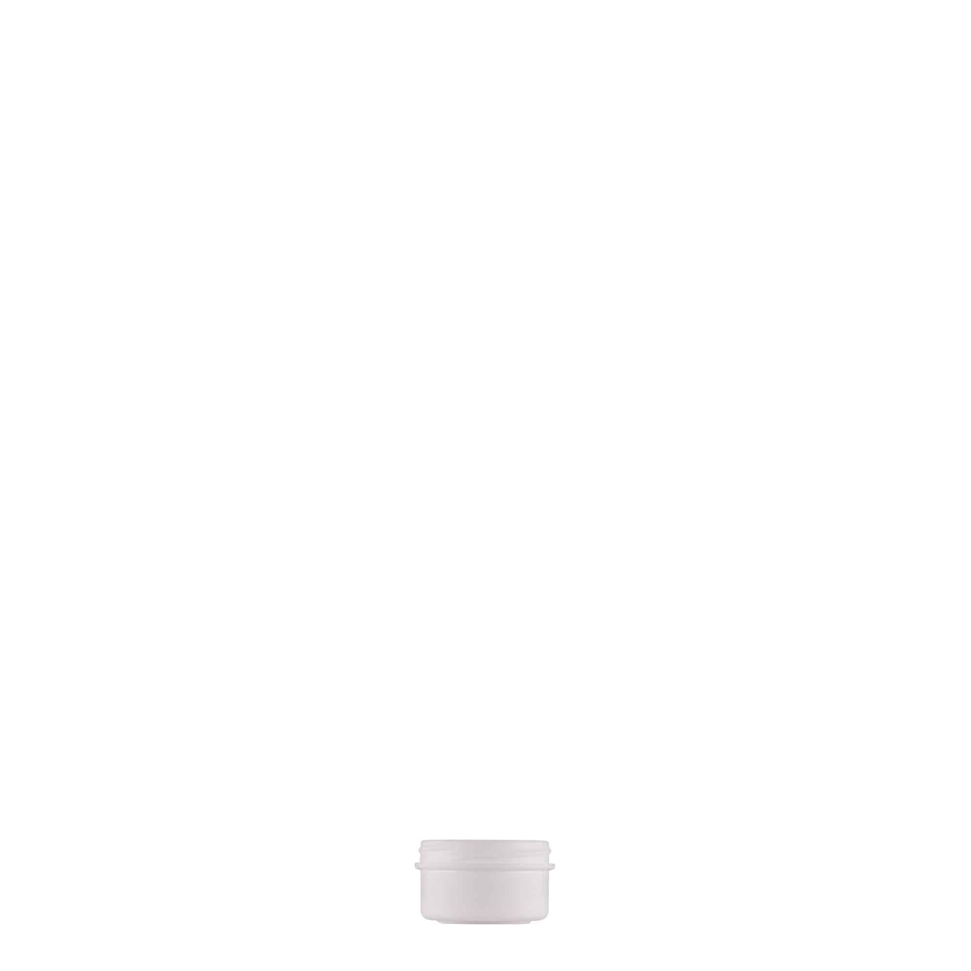 6 ml plastová dóza „White Line“, PP, biela farba, hrdlo: skrutkovací uzáver 6 ml plastová dóza „White Line“, PP, biela farba, hrdlo: skrutkovací uzáver