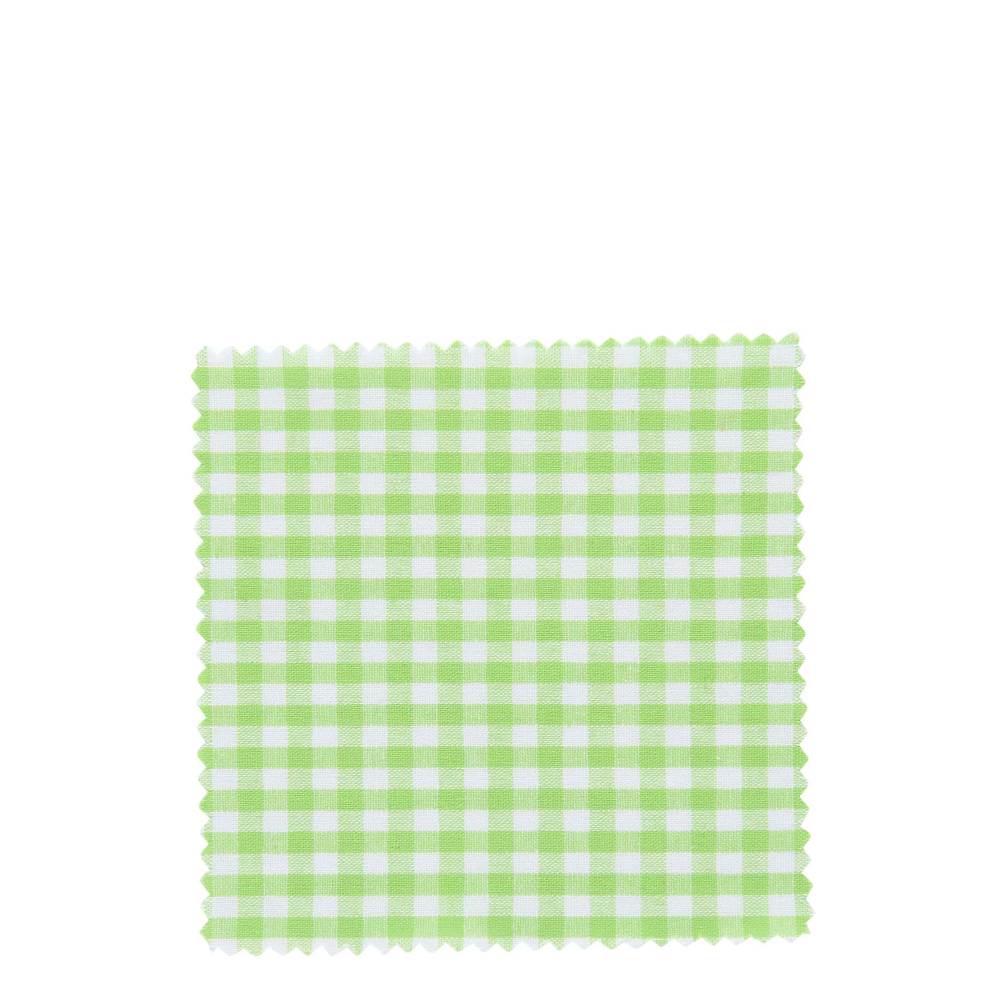 Kárované textilné prestieranie 12x12, štvorcové, svetlozelené, závit: TO38-TO53