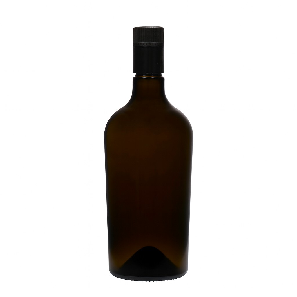 750 ml fľaša na ocot/olej 'Oleum', sklo, antik zelená, hrdlo: DOP 750 ml fľaša na ocot/olej 'Oleum', sklo, antik zelená, hrdlo: DOP