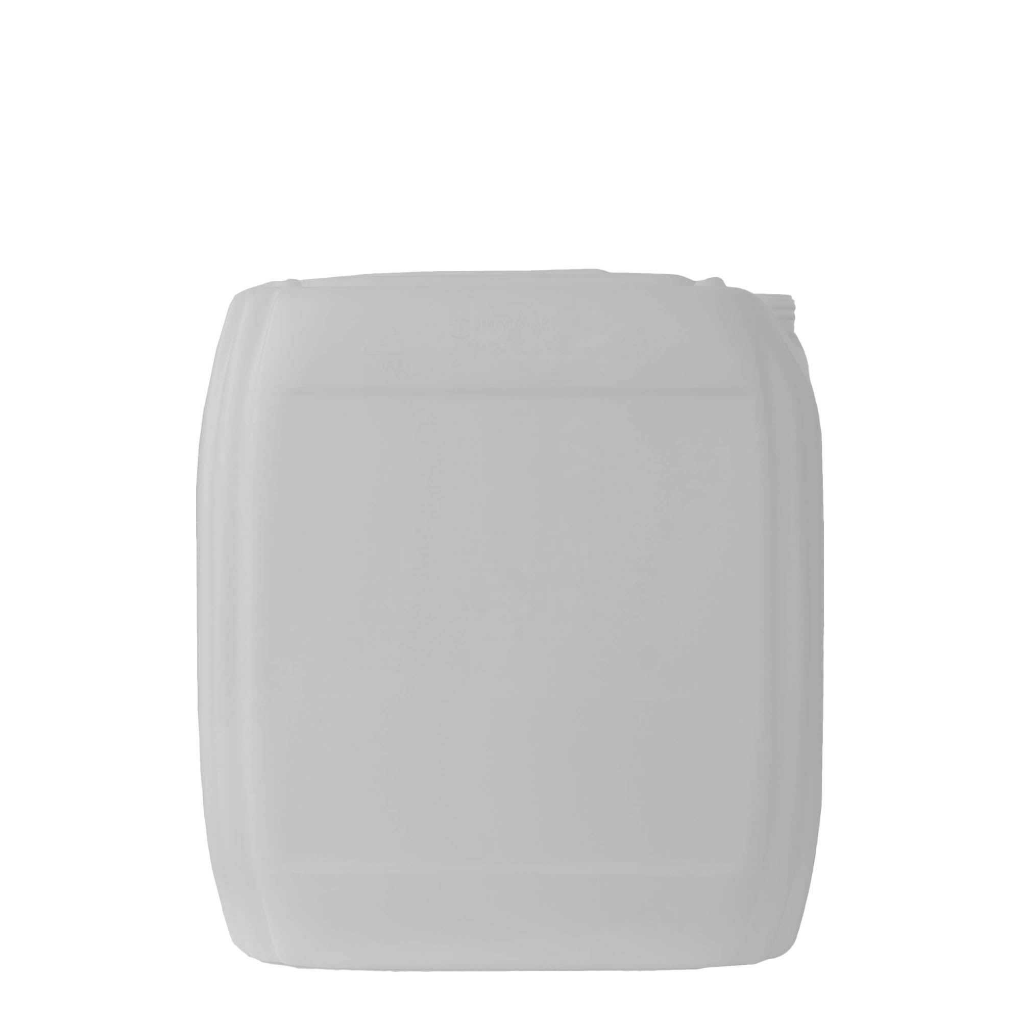 30 l kanister, obdĺžnikový, HDPE plast, prírodný, hrdlo: ND 60