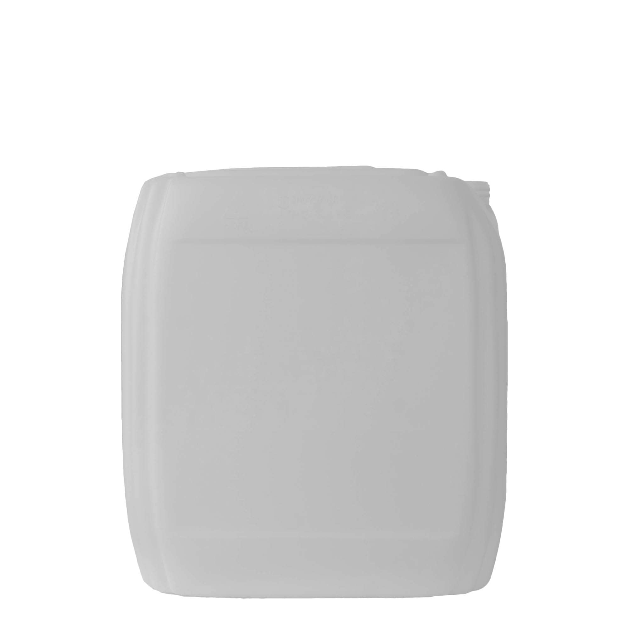 30 l kanister, obdĺžnikový, HDPE plast, prírodný, hrdlo: ND 60