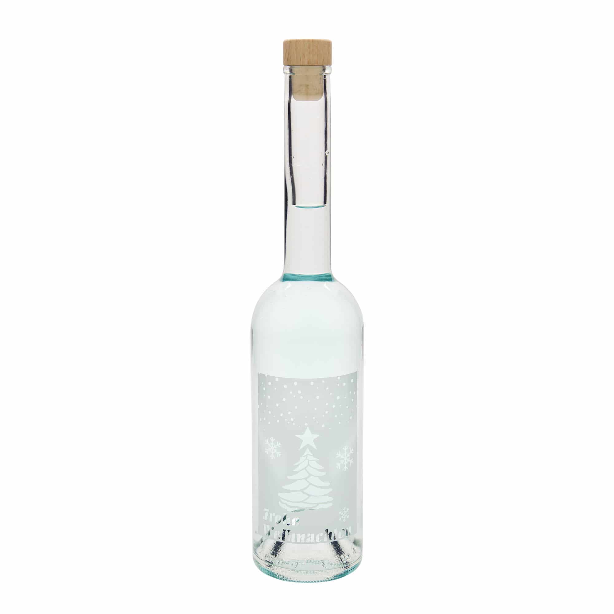 500 ml sklenená fľaša 'Opera', motív: Biele Vianoce, hrdlo: korok 500 ml sklenená fľaša 'Opera', motív: Biele Vianoce, hrdlo: korok