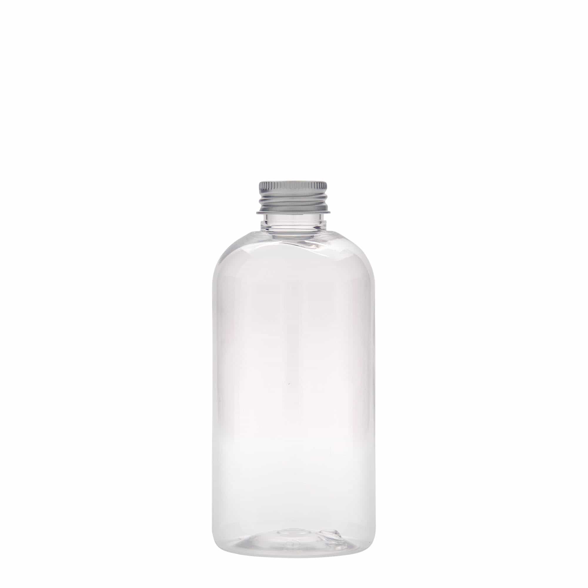 250 ml PET fľaša „Boston“, plast, hrdlo: 24/410