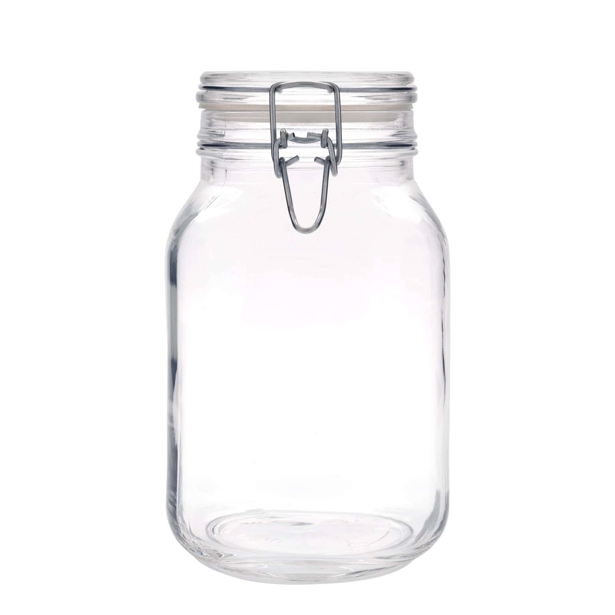 2 000 ml drôtené uzáverové pohár 'Fido', štvorcový, hrdlo: drôtený uzáver