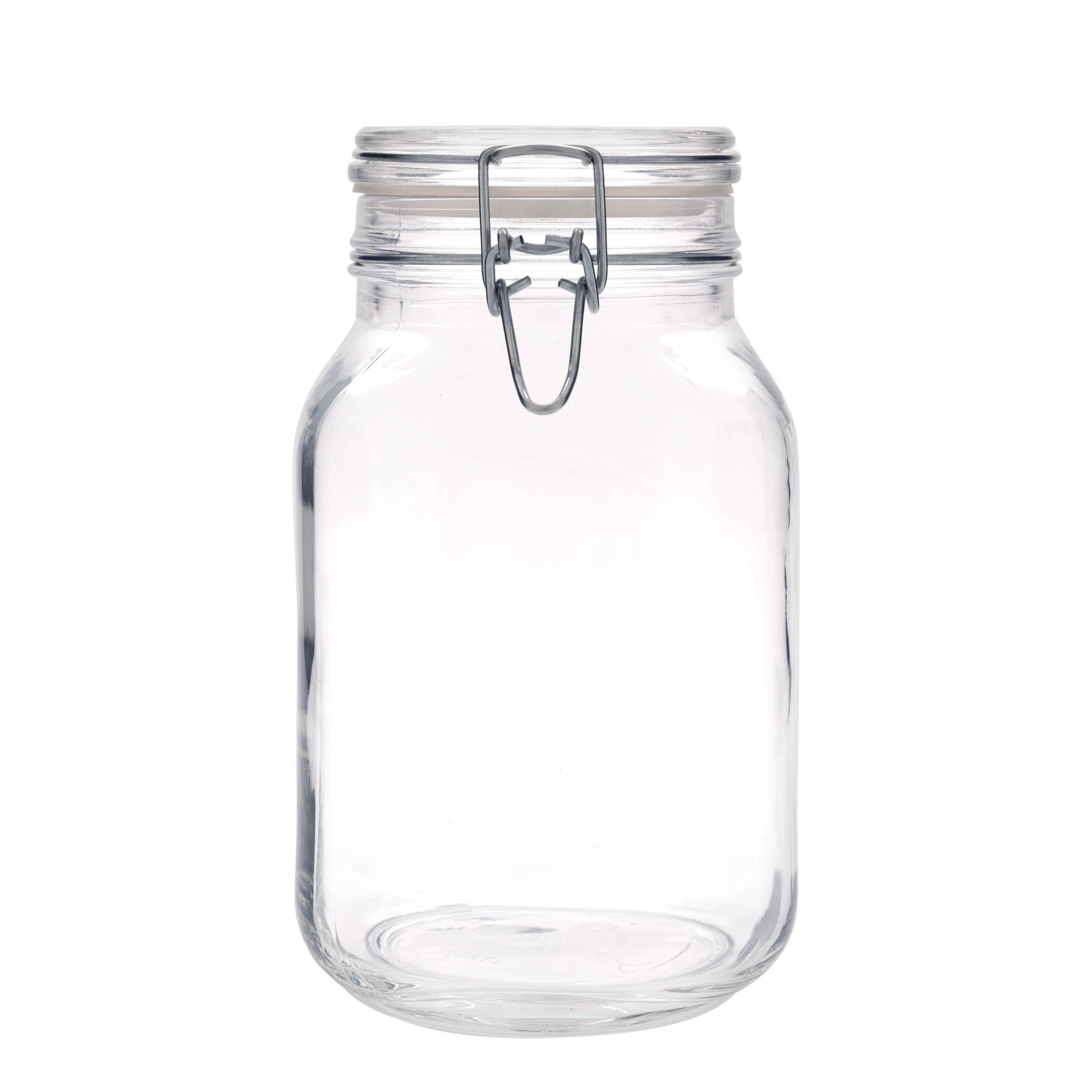 2 000 ml drôtené uzáverové pohár 'Fido', štvorcový, hrdlo: drôtený uzáver