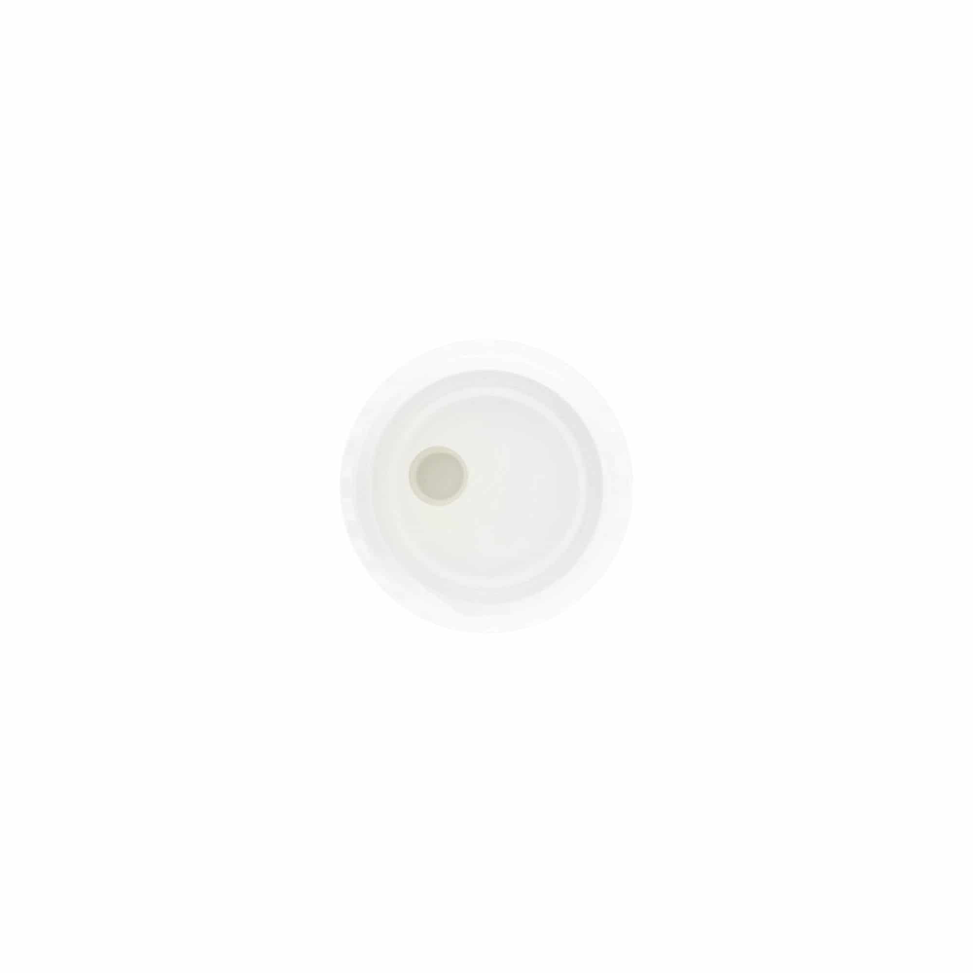 Zakrúcací uzáver Disc Top, plast PP, biely, pre hrdlo: 24/410