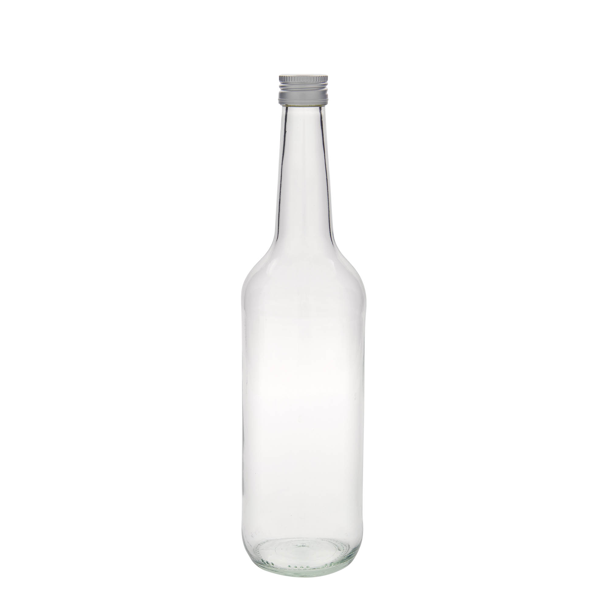 700 ml sklenená fľaša s priamym hrdlom, hrdlo: PP 28