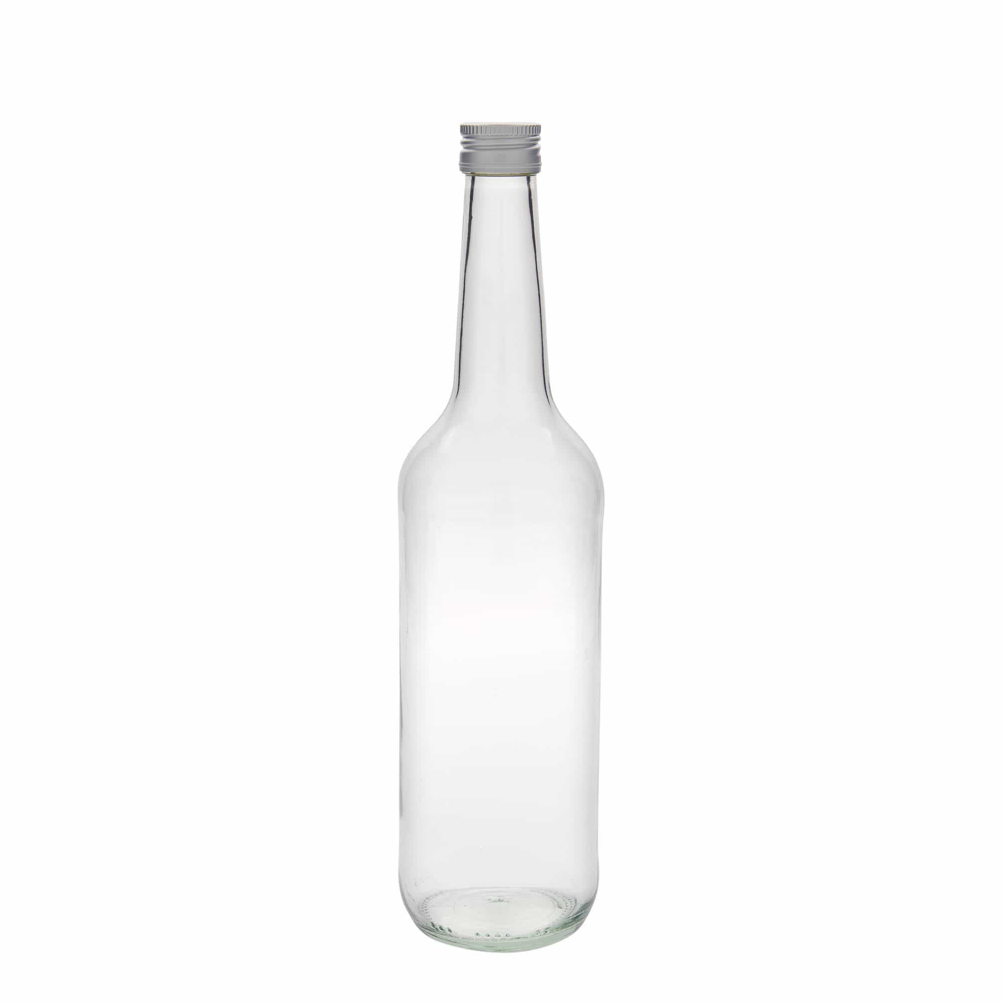 700 ml sklenená fľaša s priamym hrdlom, hrdlo: PP 28