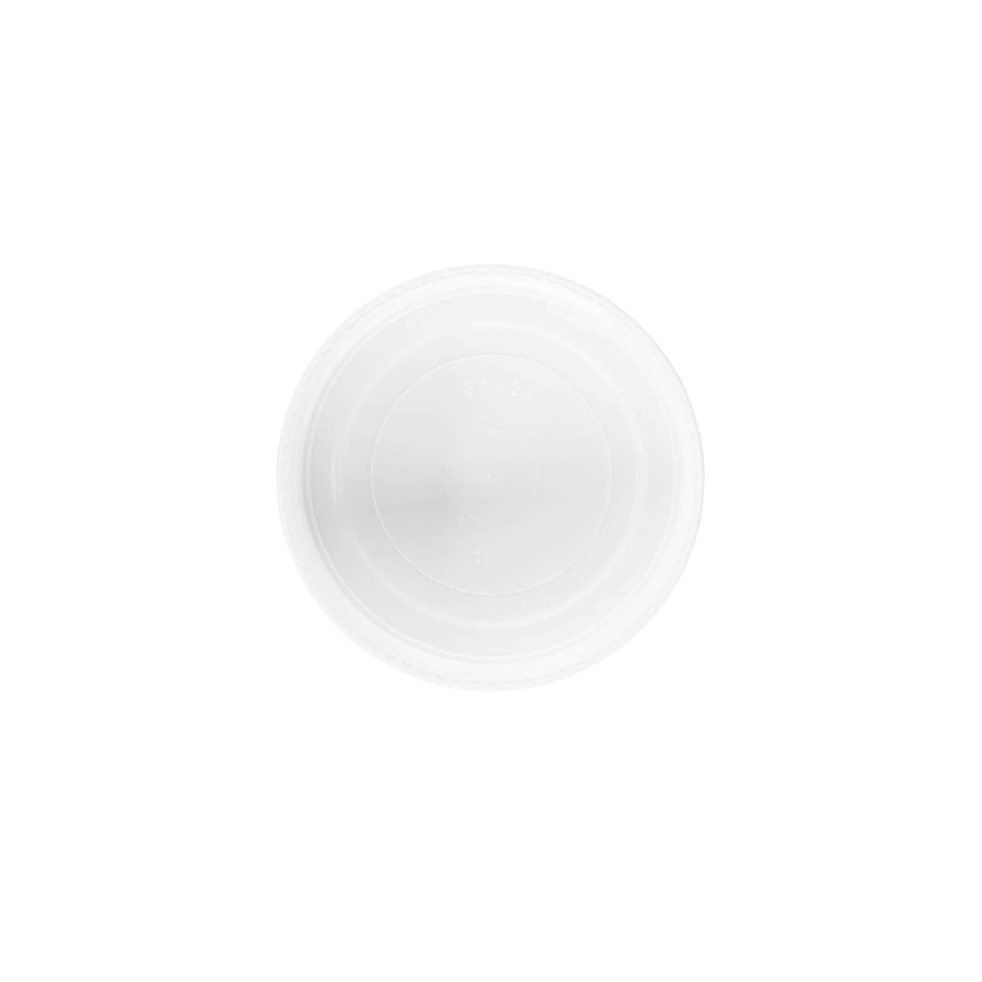 Skrutkovací uzáver pre 100 ml „Bianca“, PP plast, biela farba
