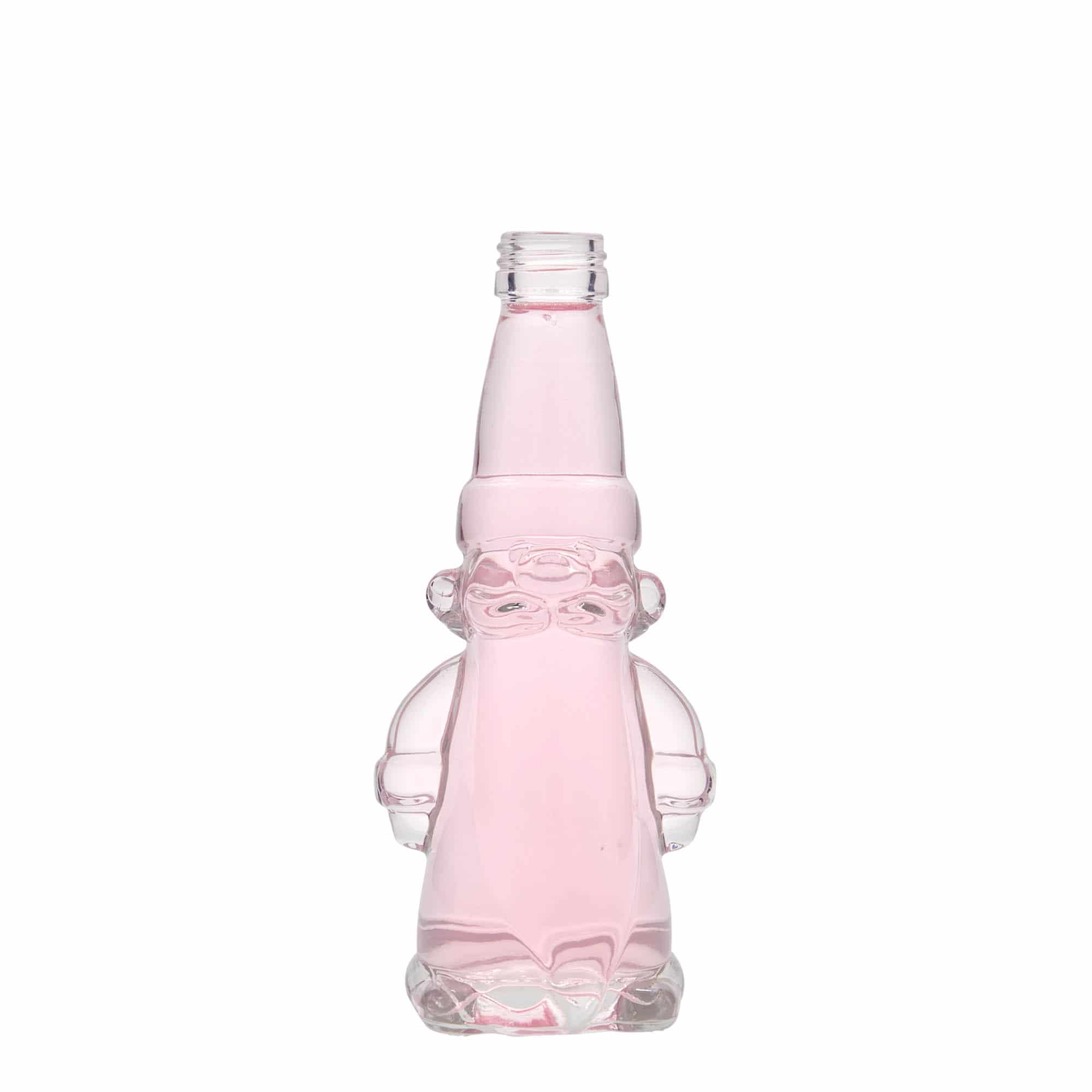 200 ml sklená fľaša „Vianočný škriatok“, hrdlo: PP 28