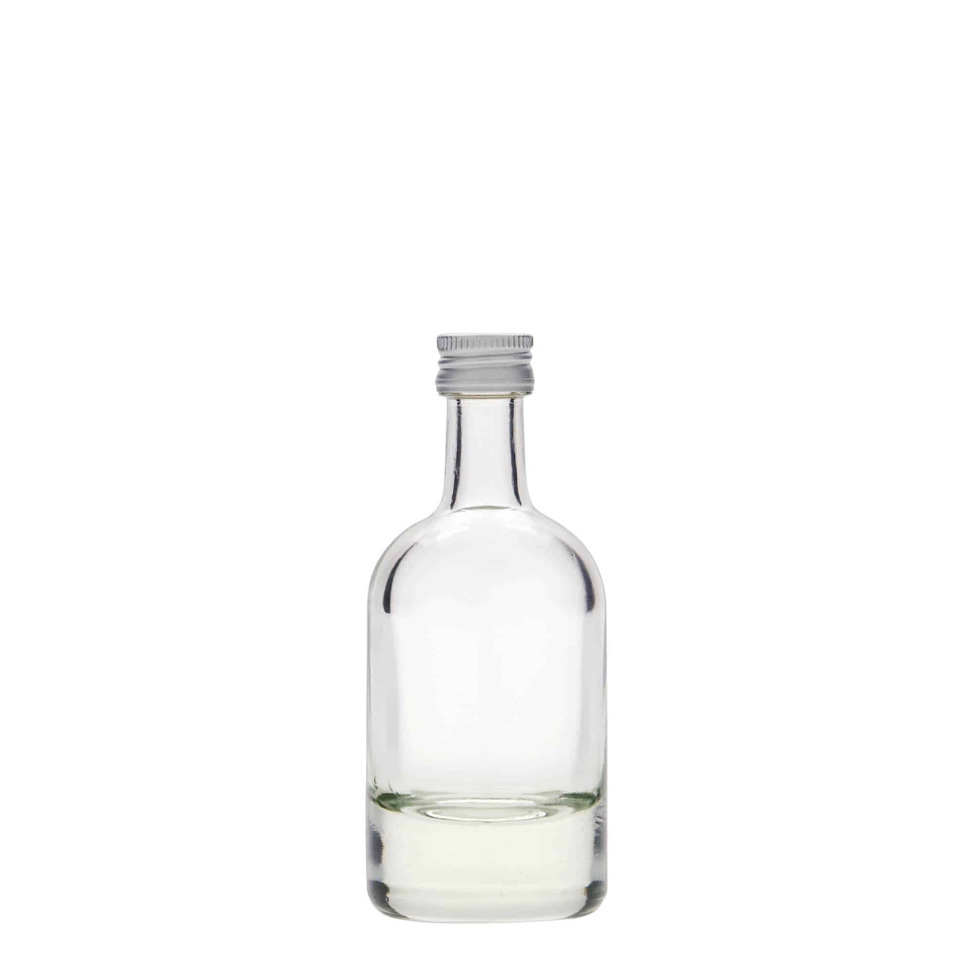 50 ml sklená fľaša „Linea Uno“, hrdlo: PP 18