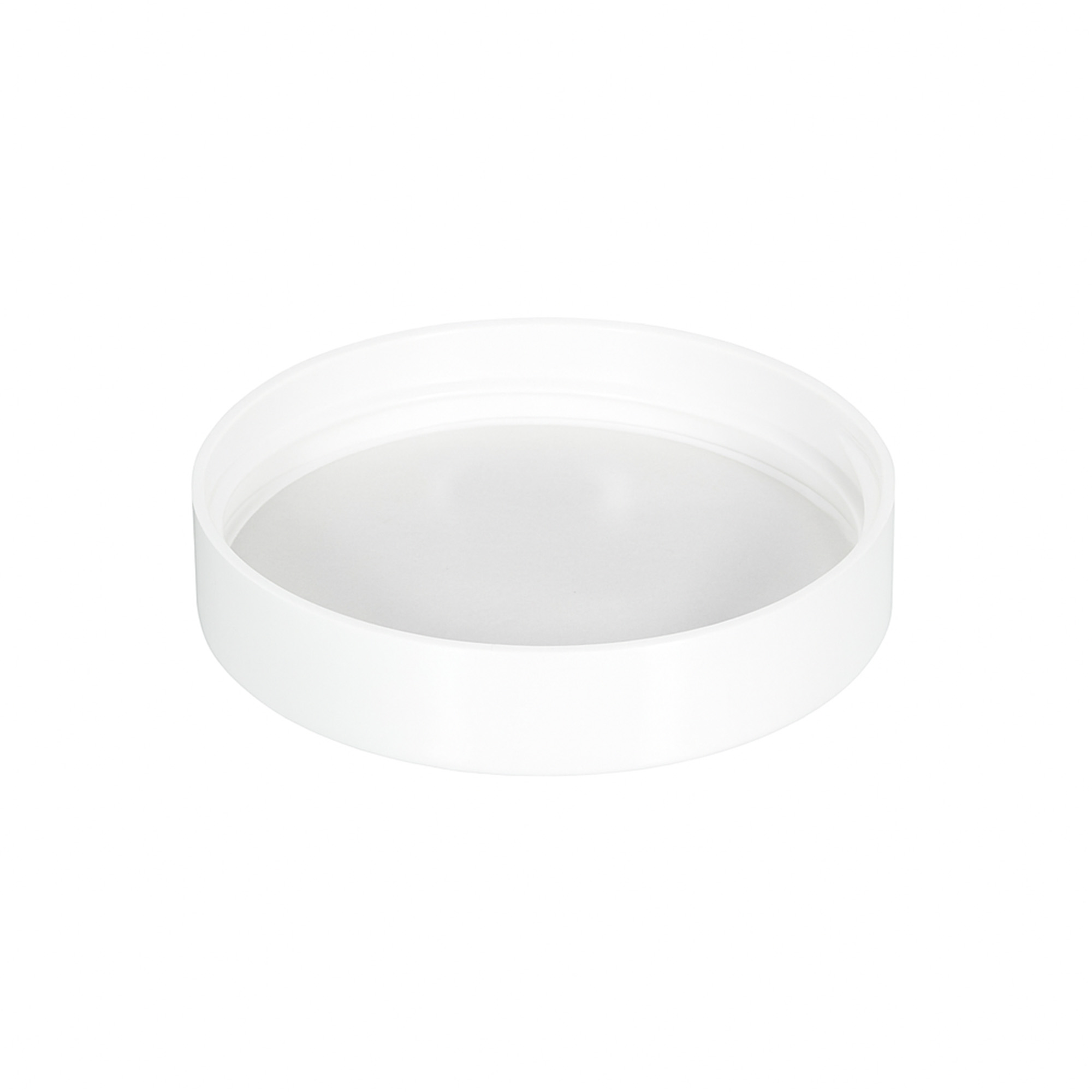 Závitové viečko pre 120 ml 'Brown Line', HPM-plast, biele
