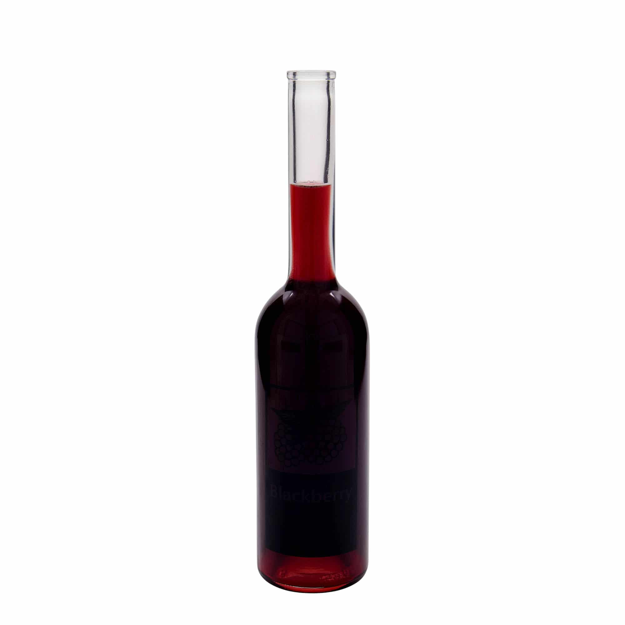 500 ml sklená fľaša „Opera“, motív: Blackberry, hrdlo: korok
