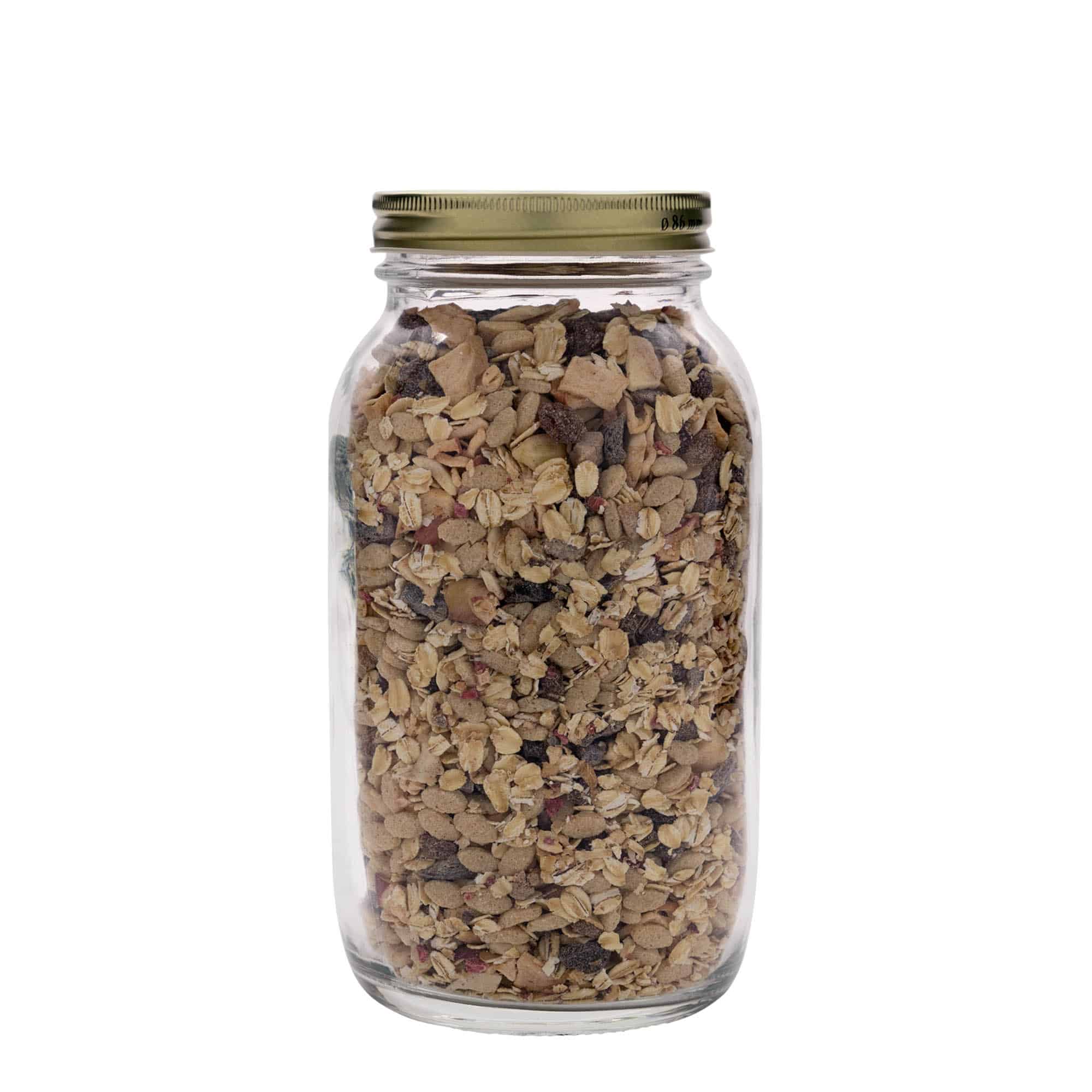 1 500 ml sklenená nádoba 'Quattro Stagioni', hrdlo: skrutkovací uzáver