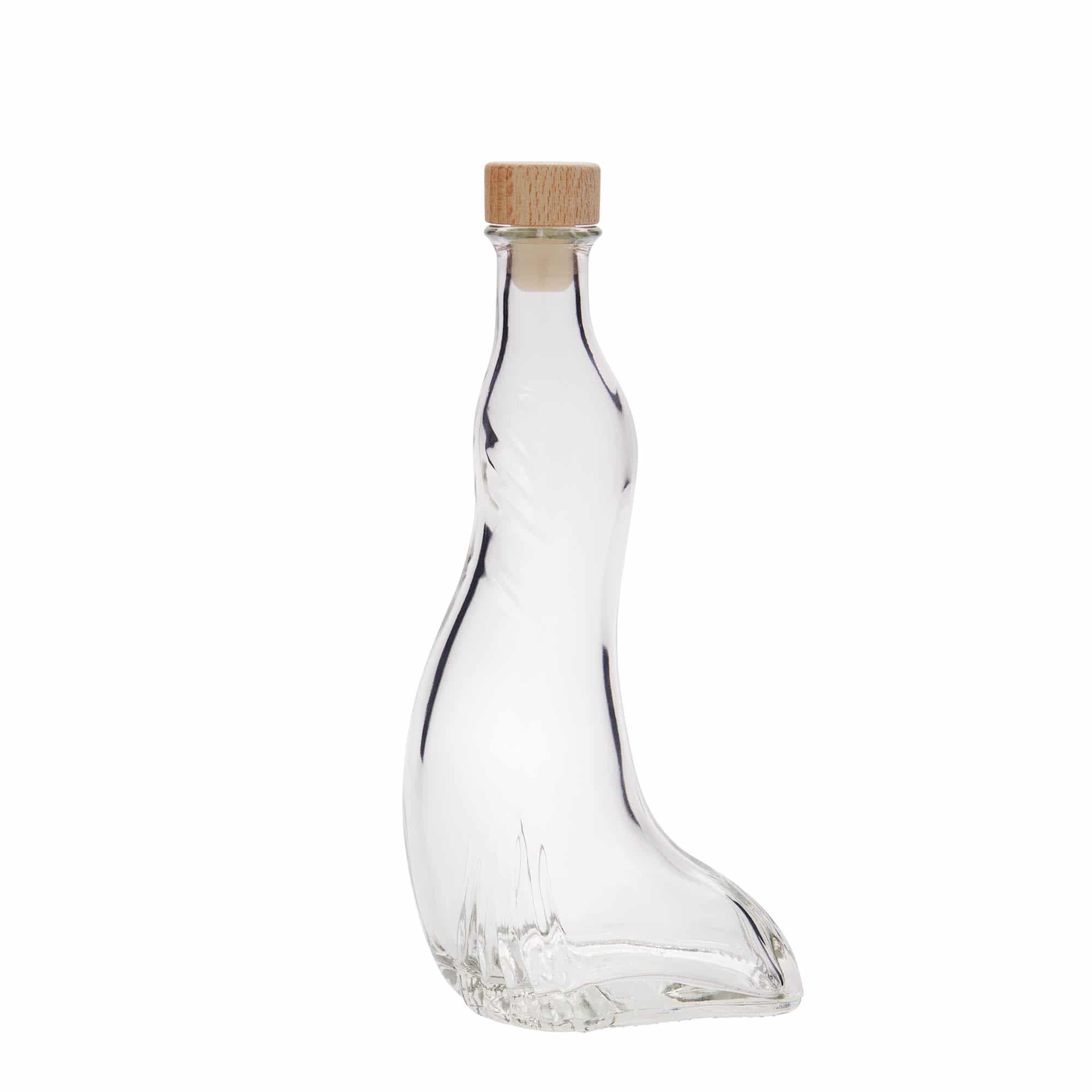 200 ml sklená fľaša „Tuleň“, hrdlo: korok