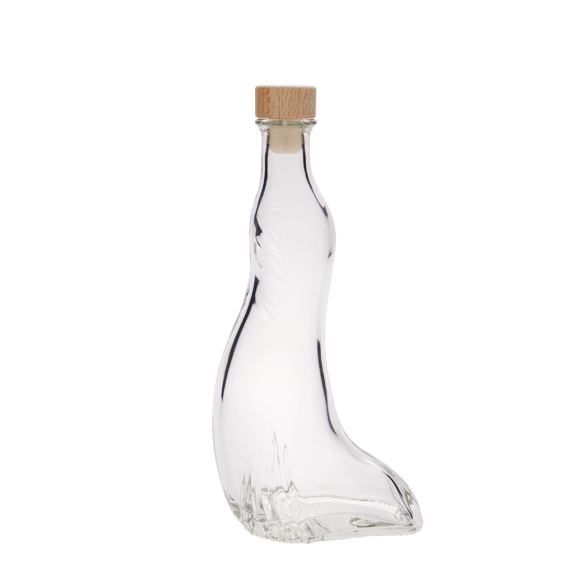 200 ml sklenená fľaša 'Tuleň', hrdlo: korok 200 ml sklenená fľaša 'Tuleň', hrdlo: korok