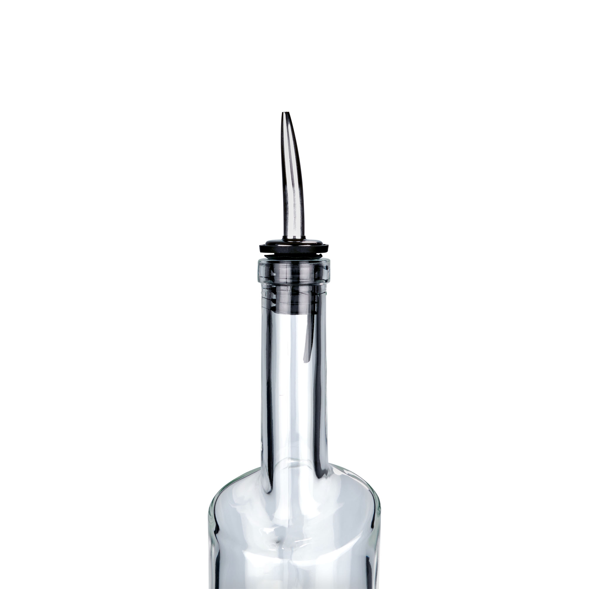 Výlevka Inox s jemným golierom, nerezová oceľ, strieborná