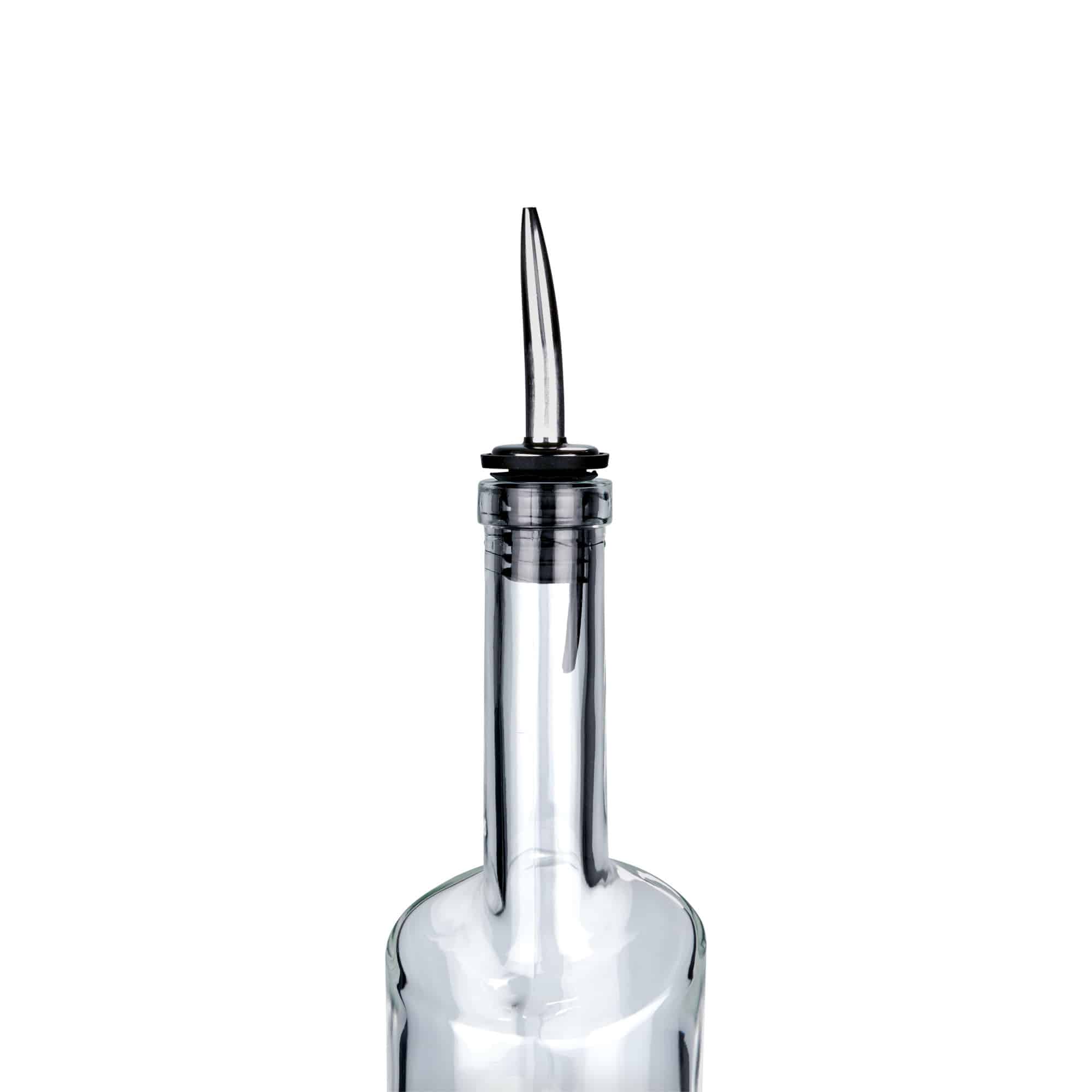 Výlevka Inox s jemným golierom, nerezová oceľ, strieborná