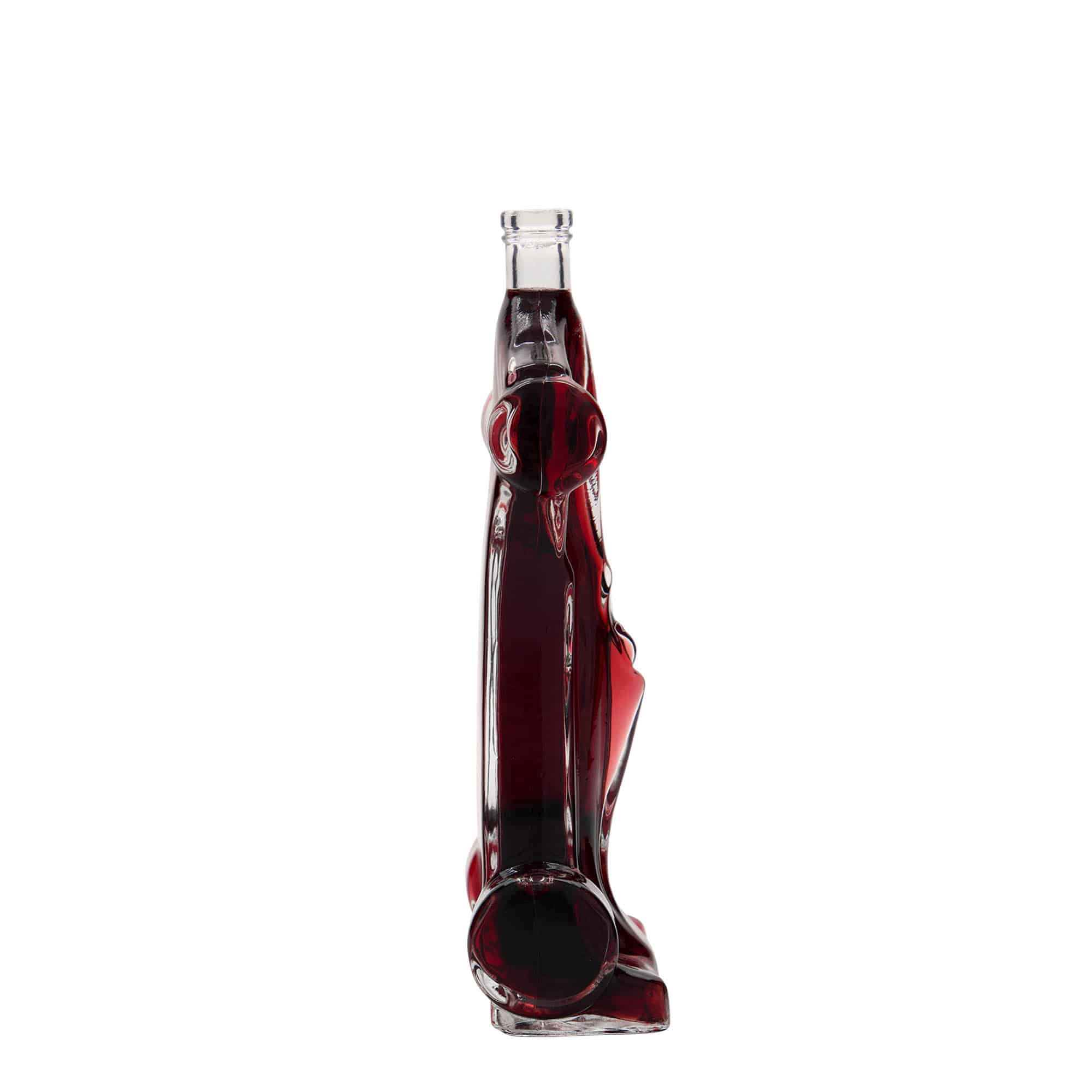 200 ml sklená fľaša „Pretekárske auto“, hrdlo: korok