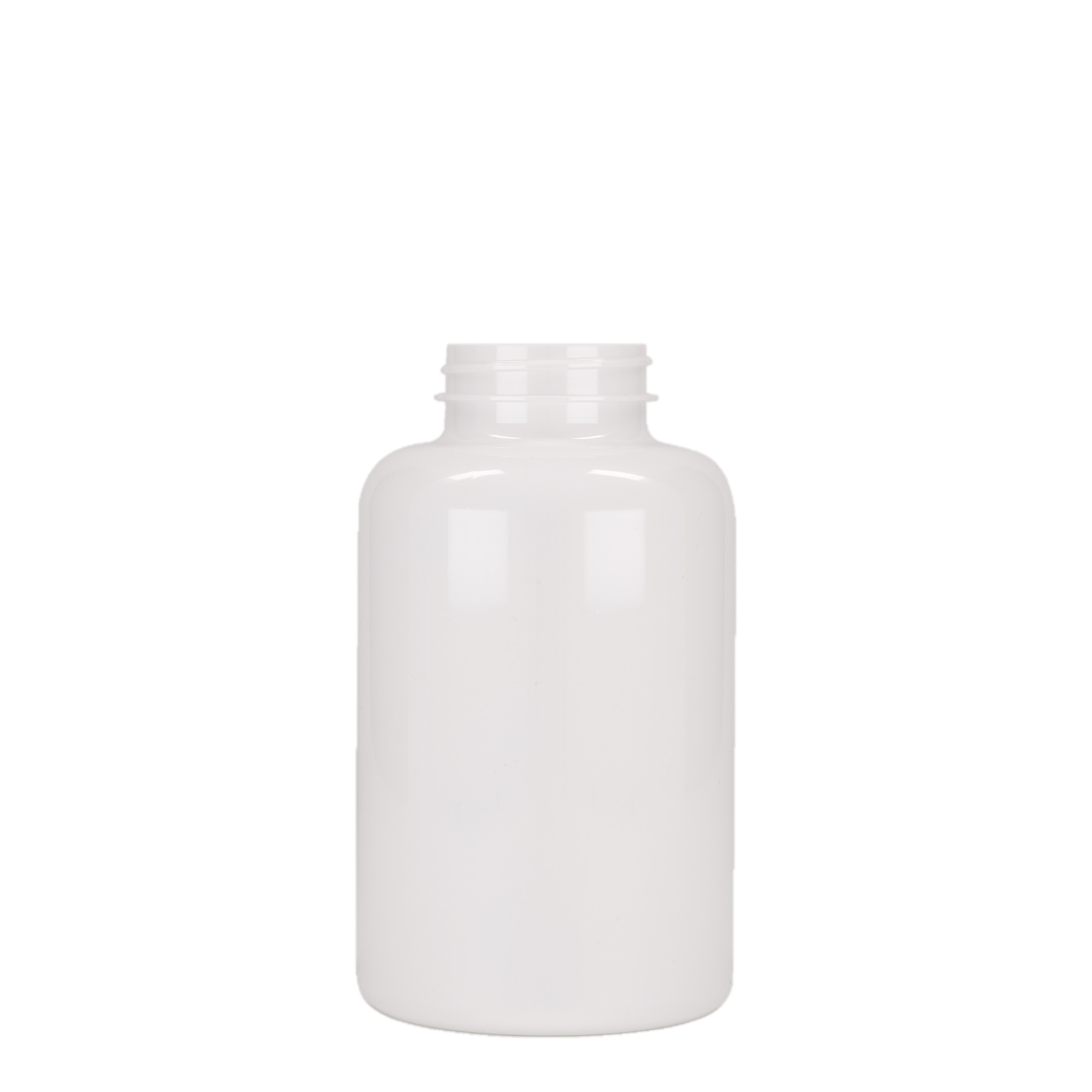 500 ml PET Packer, plast, biela farba, hrdlo: GPI 45/400