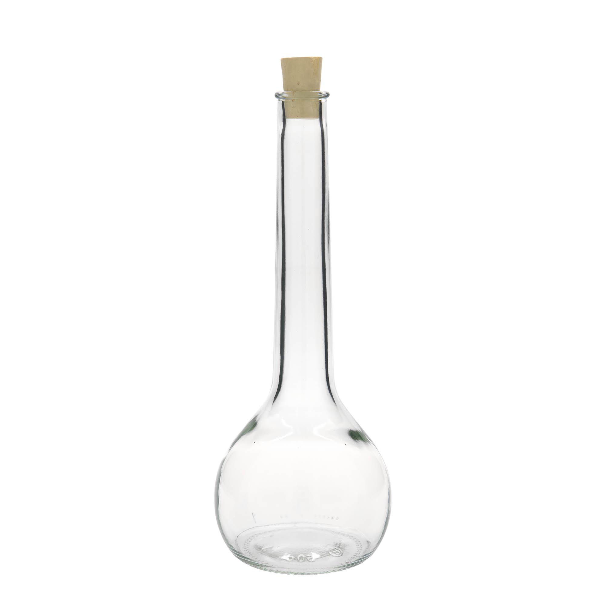 500 ml sklenená fľaša 'Tulipano', hrdlo: korok 500 ml sklenená fľaša 'Tulipano', hrdlo: korok