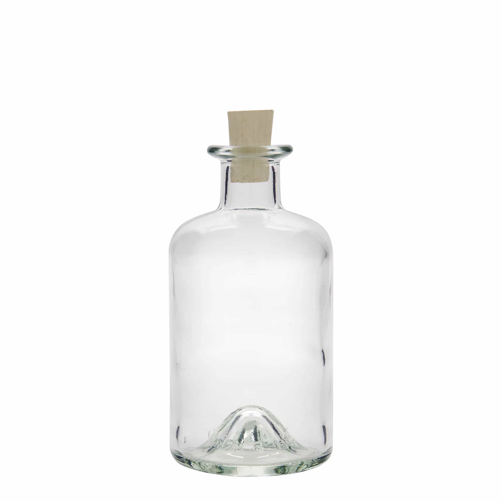 350 ml sklená fľaša lekárnická, hrdlo: korok