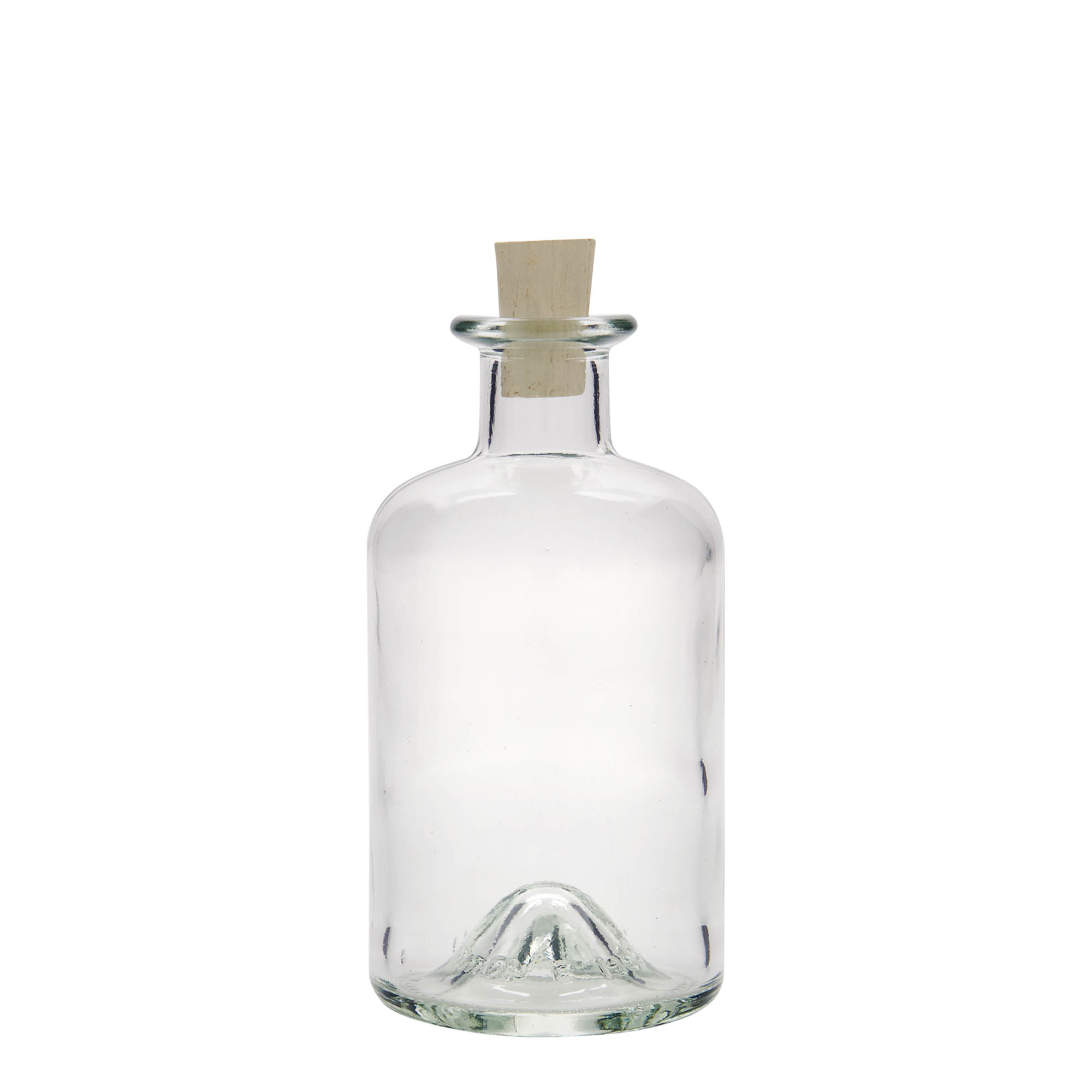 350 ml lekárnická sklenená fľaša, hrdlo: korok