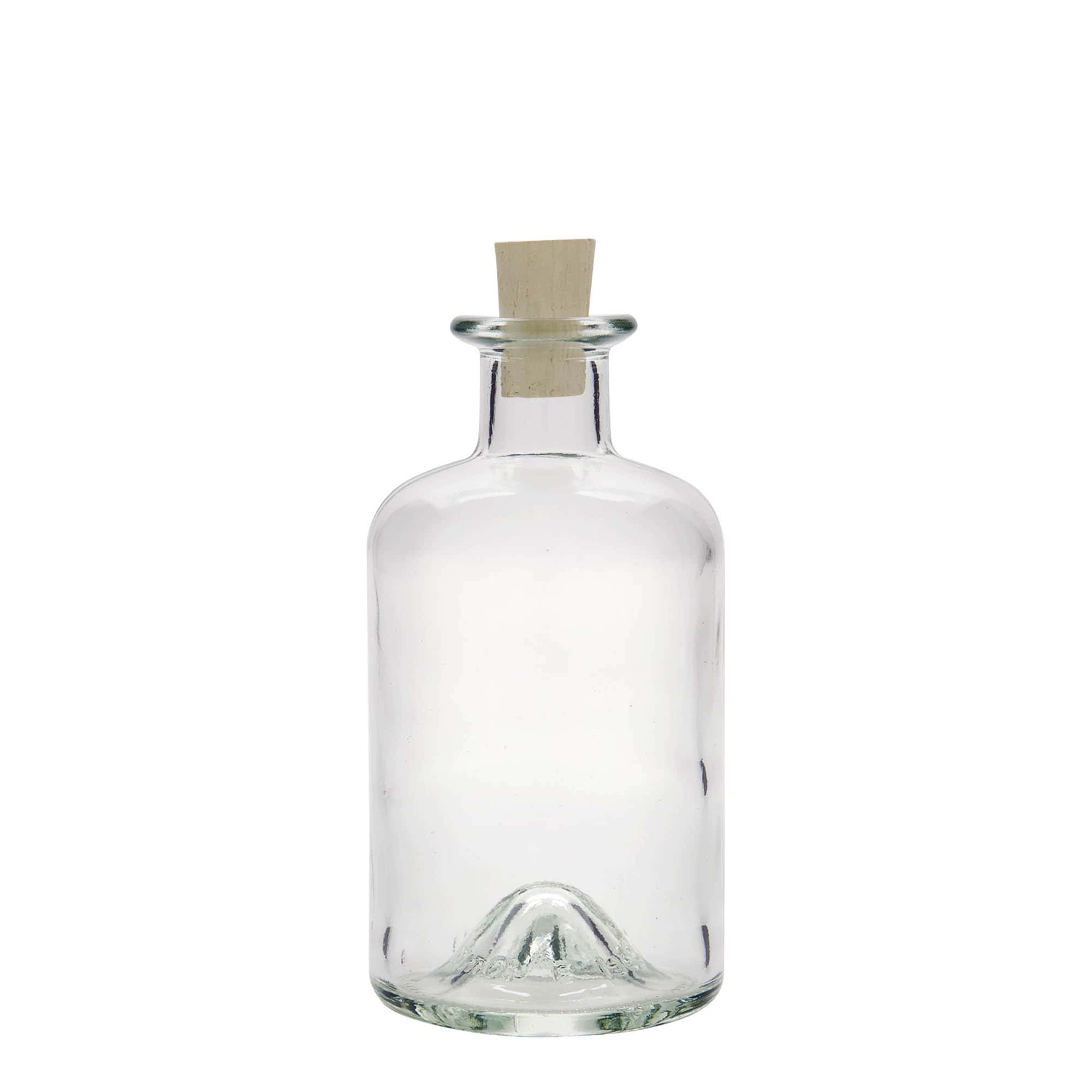 350 ml lekárnická sklenená fľaša, hrdlo: korok