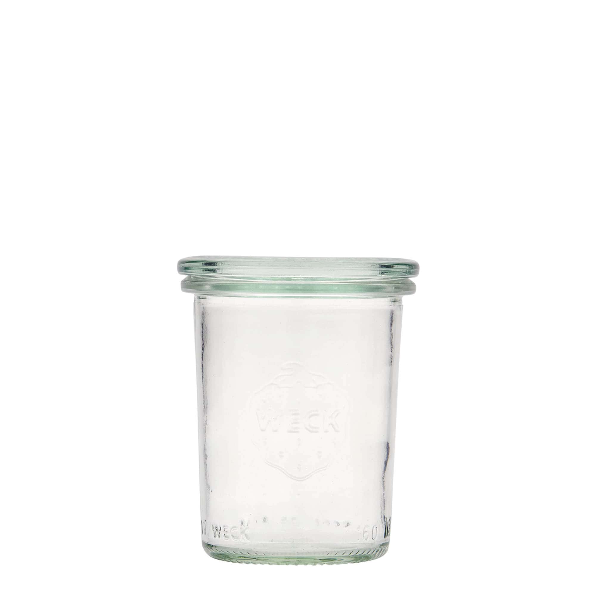 160 ml WECK pohár na zvrhnutie, hrdlo: okrúhly okraj 160 ml WECK pohár na zvrhnutie, hrdlo: okrúhly okraj