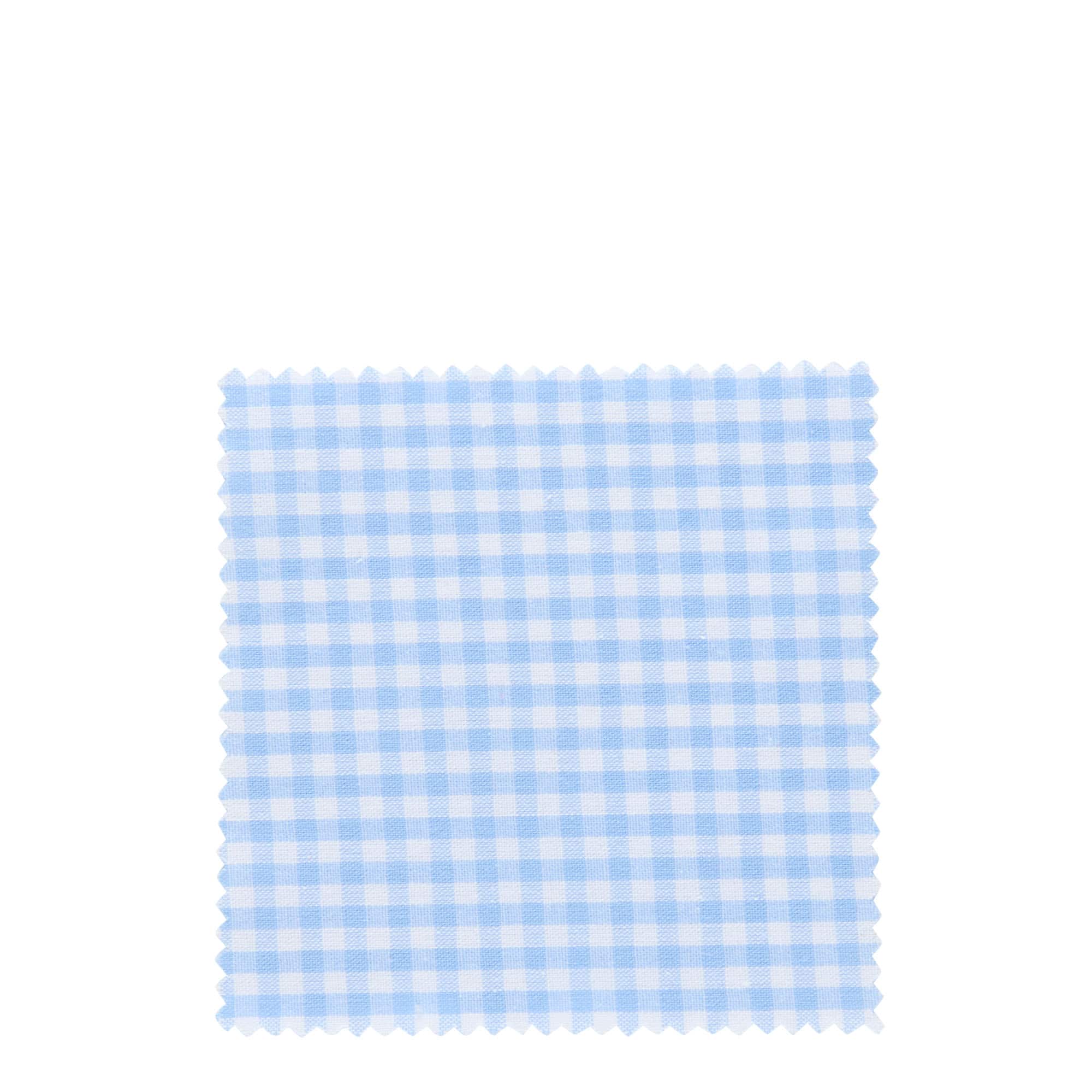 Kockované látkové prestieranie 12x12, štvorcové, textilné, svetlomodré, hrdlo: TO38-TO53